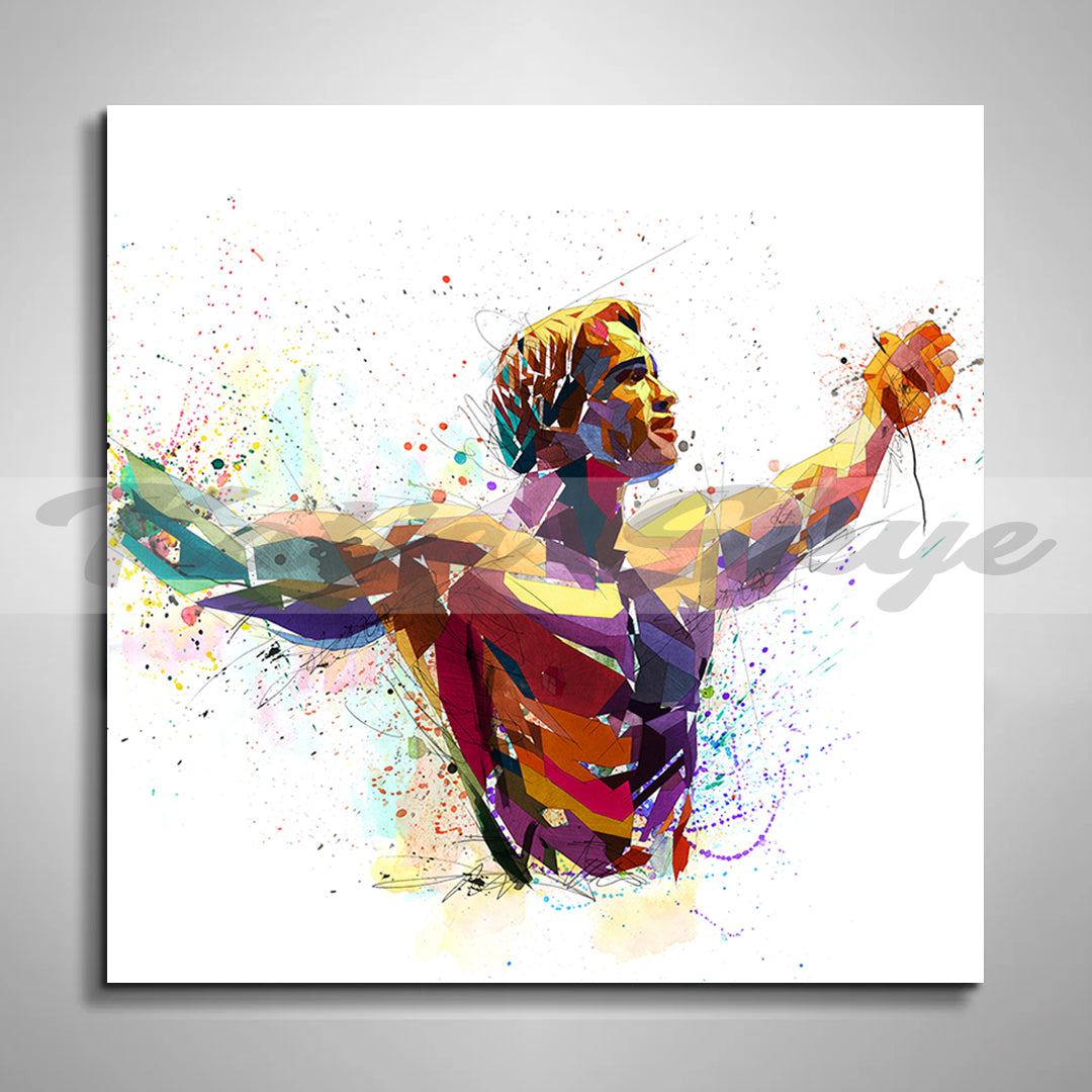 Canvas Print Arnold Schwarzenegger Bodybuilding Wall Art by Katiaskye
