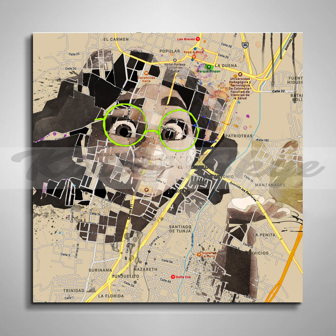 CONTEMPORARY MAP WALL ART INSPIRED BY Encanto Mirabel Canvas Print // MOV-EM01