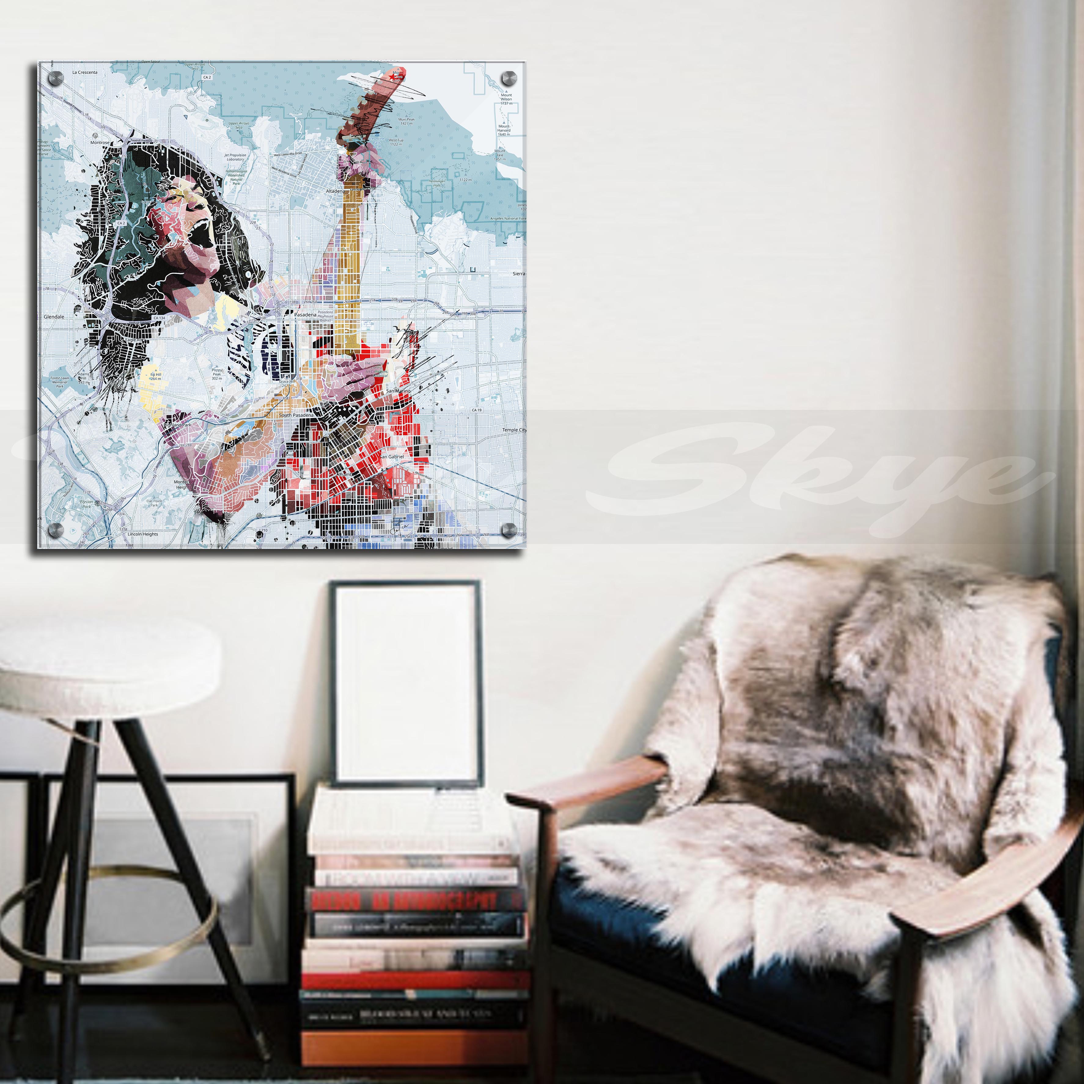 Eddie van Halen on map of Pasadena