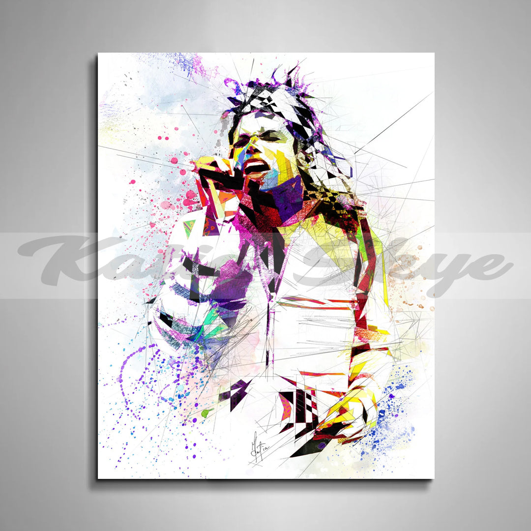 Abstract Canvas Print Inspired by Michael Jackson // MUS-MJ01