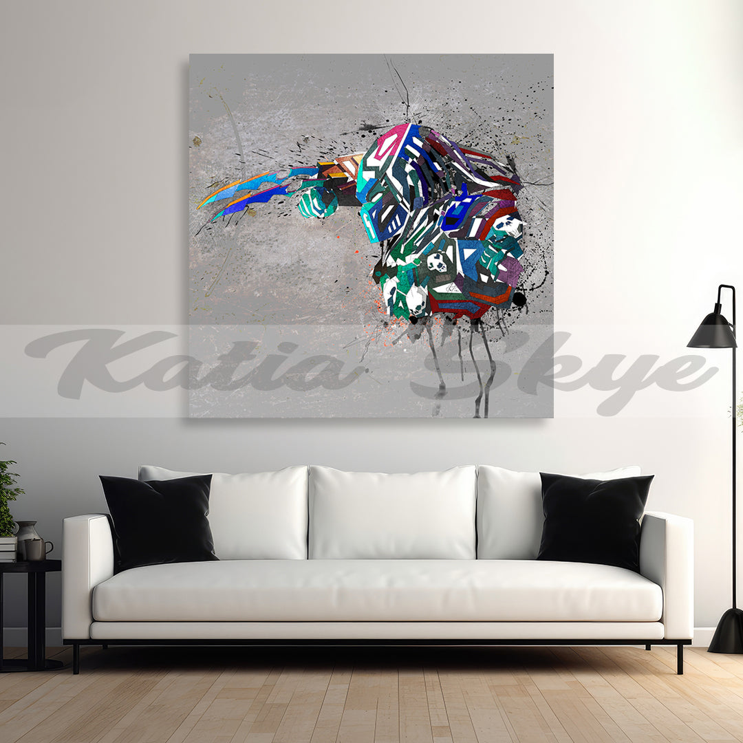 Abstract Movie Canvas Wall Art Inspired bib Predator // MOV-PR01