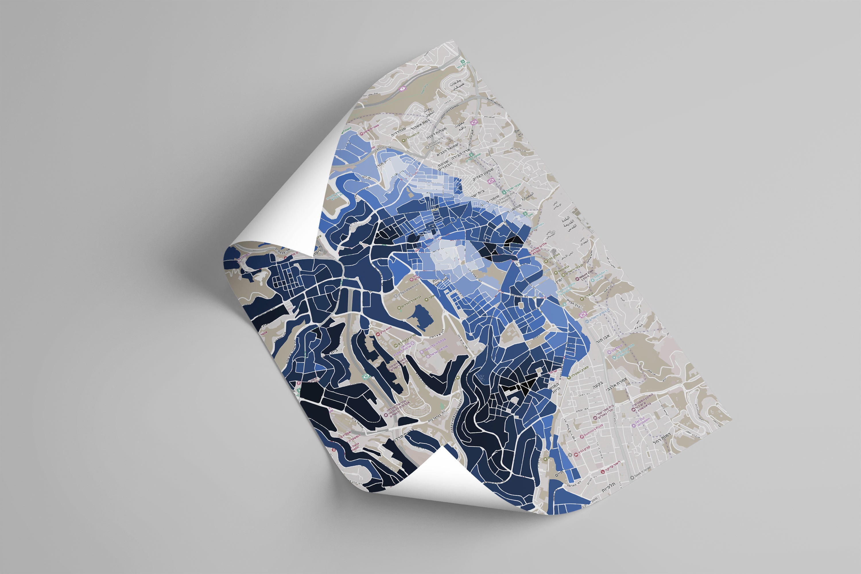 Abstract Map Poster