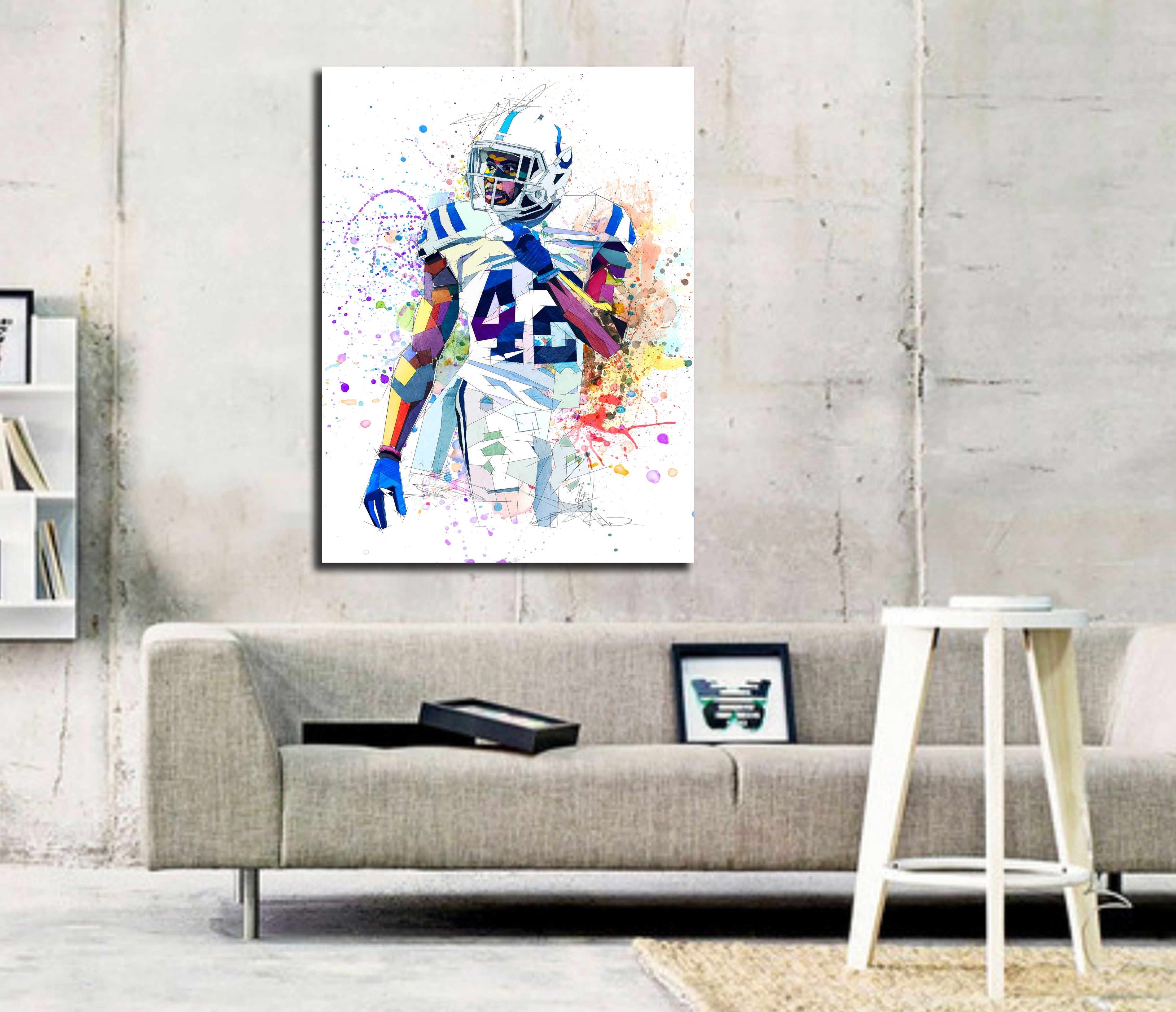 Abstract Football Player