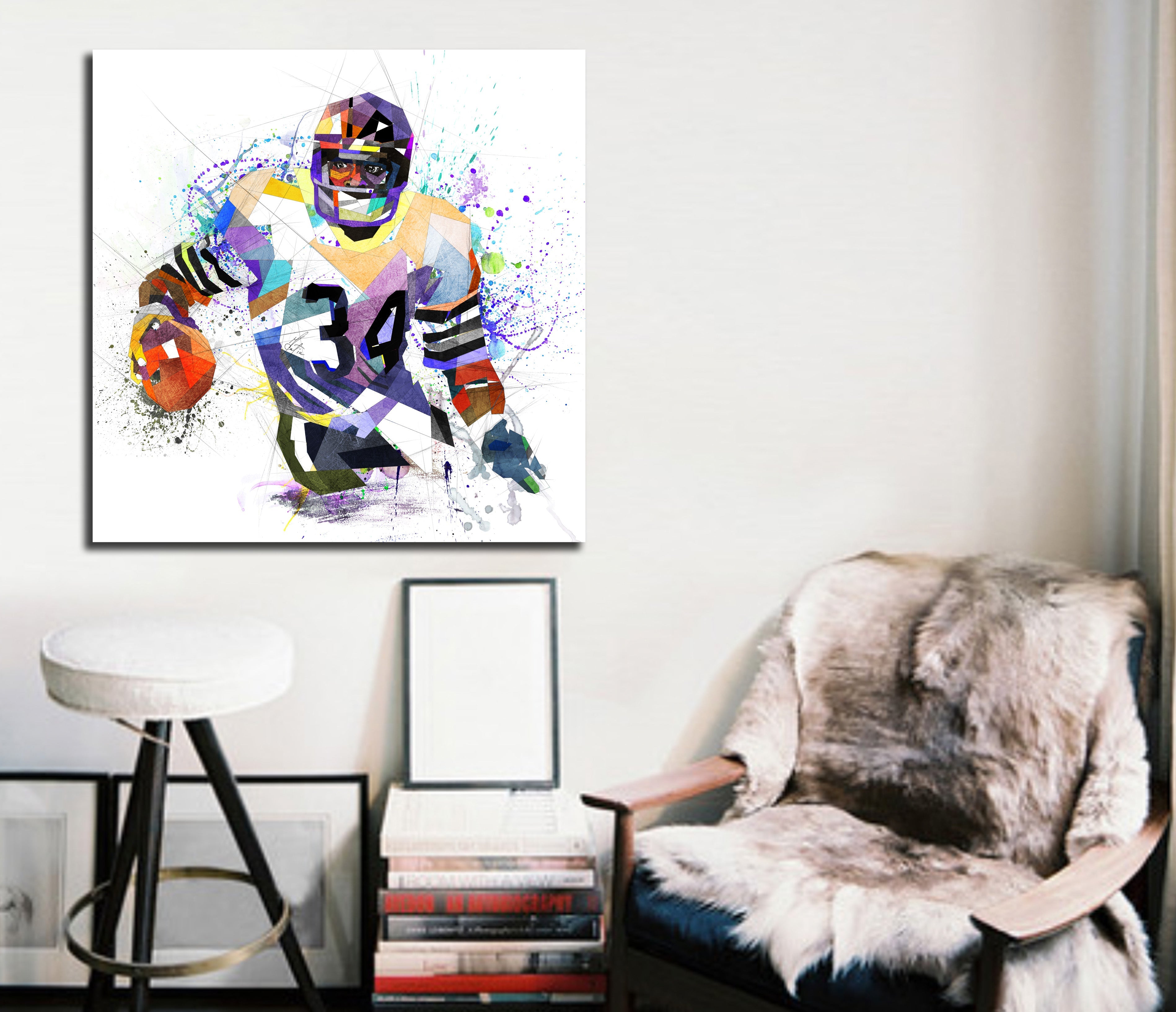Walter Payton Canvas Wall Art