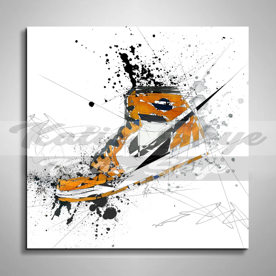 Air Jordan Shoes Canvas Print Abstract Shoes Canvas Wall Art Shoes Poster