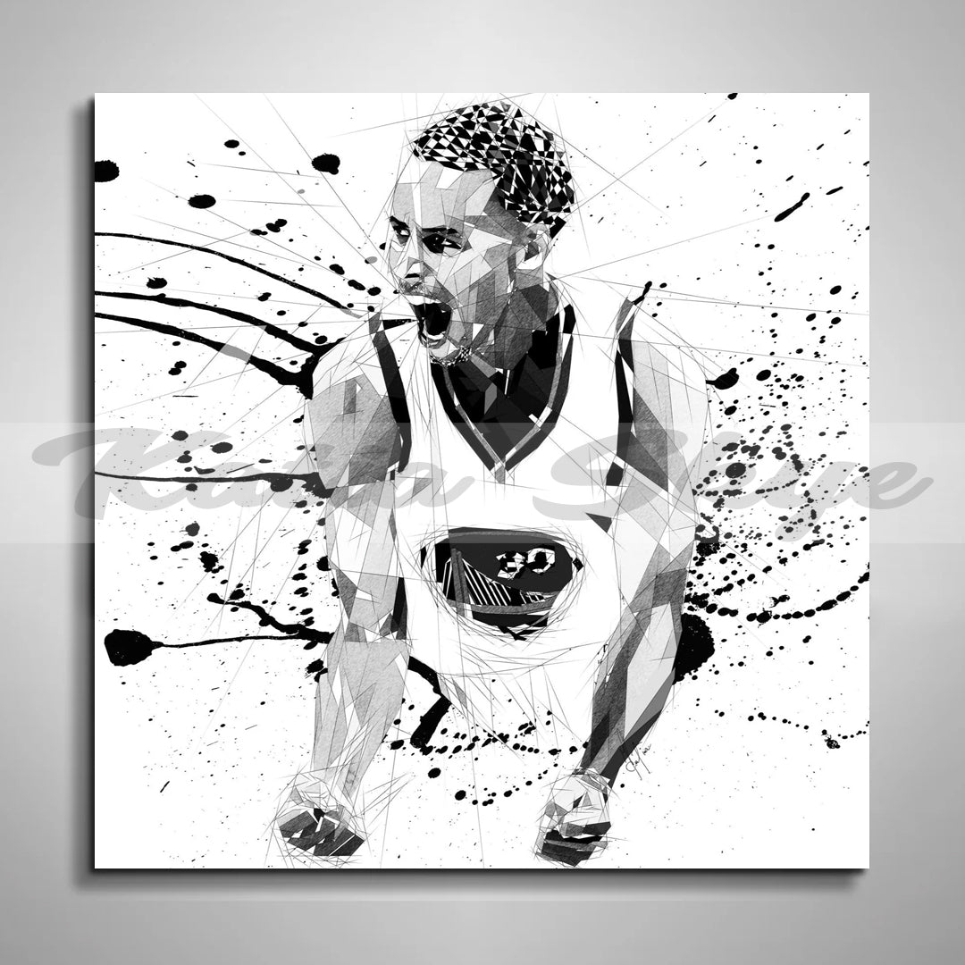 Art Stephen Curry Black And White ABSTRACT BASKETBALL WALL ART INSPIRED BY  STEPHEN CURRY // NBA-, image size:1080x1080