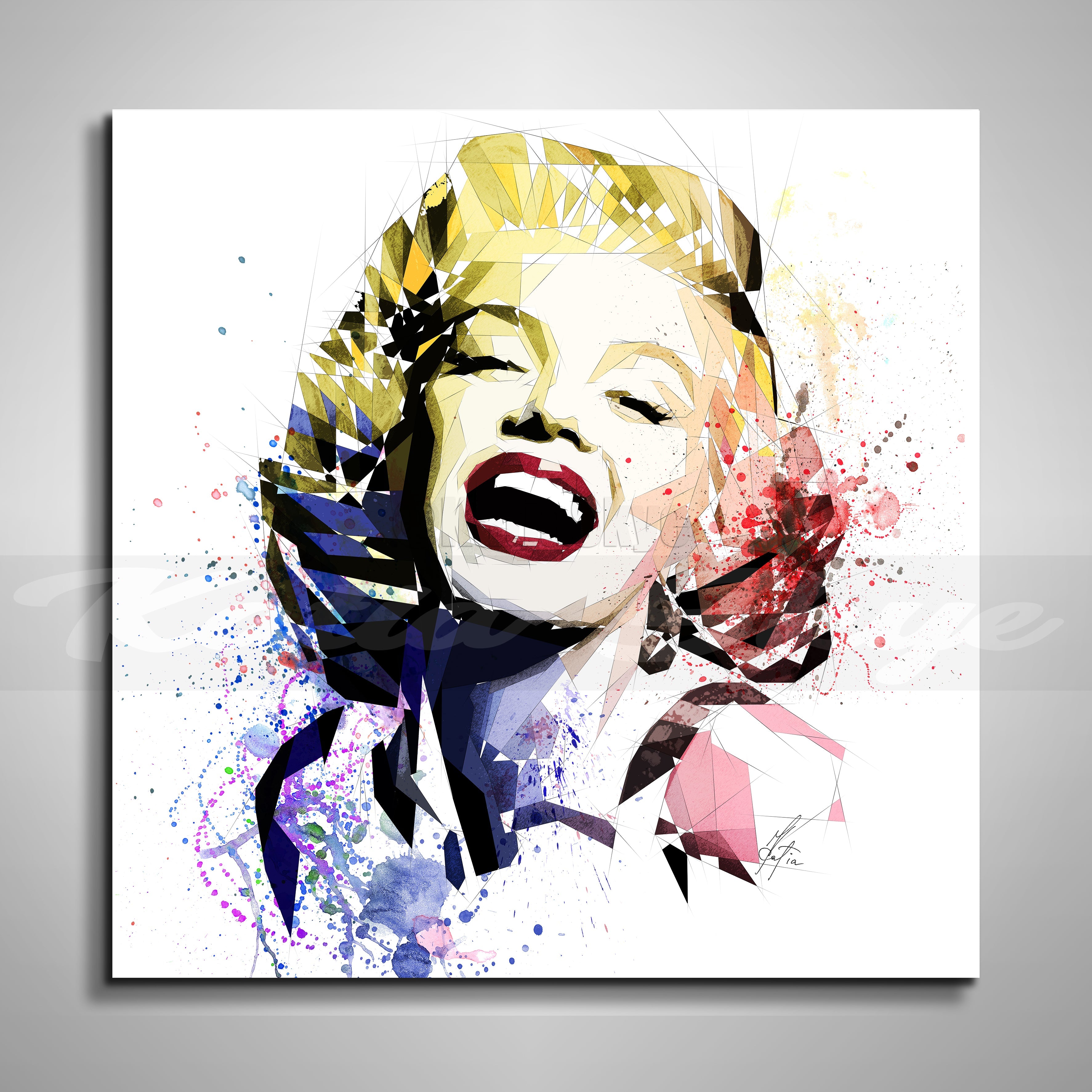 Marilyn Monroe Canvas Wall Art Abstract Canvas Print Music Canvas Art