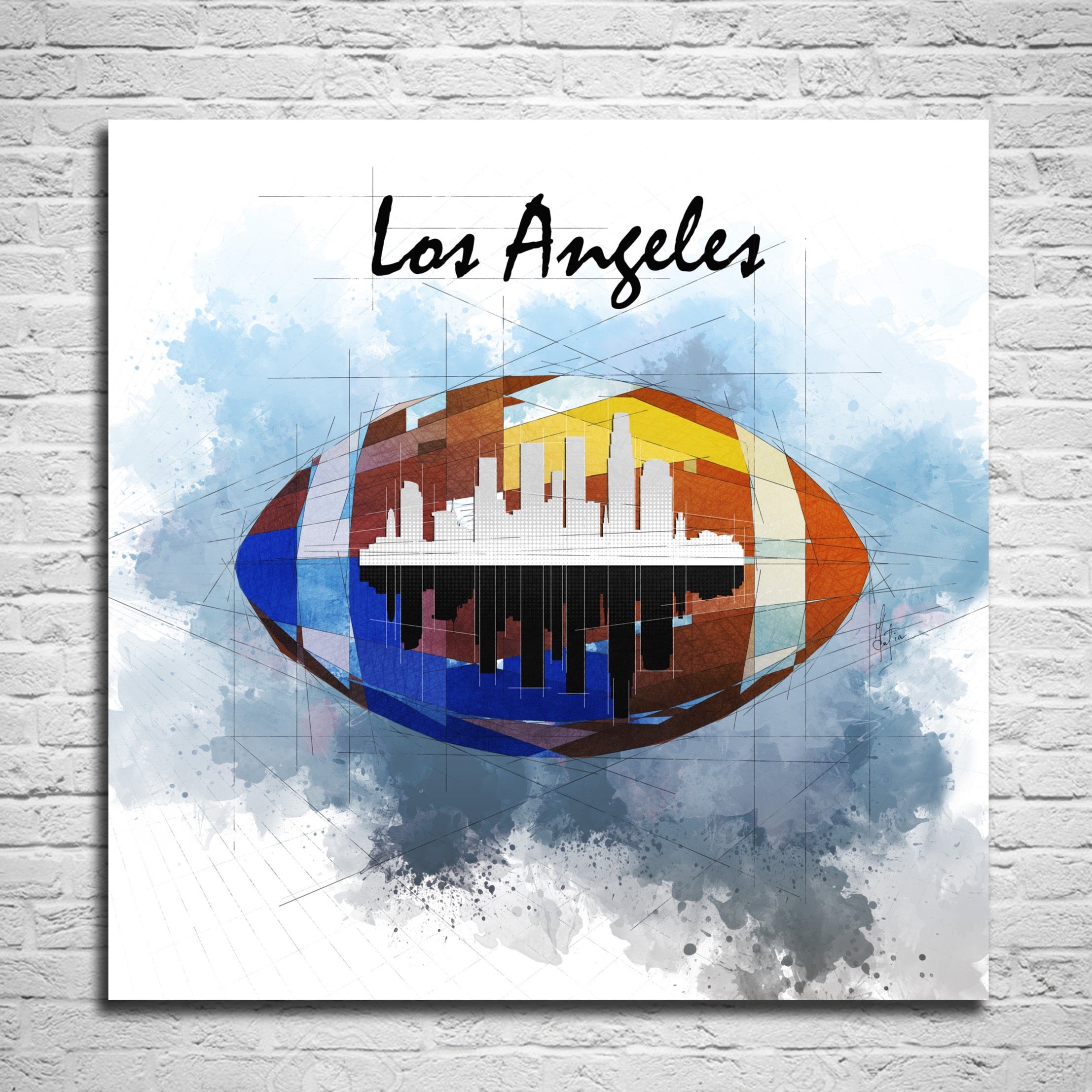 Football Canvas Wall Art