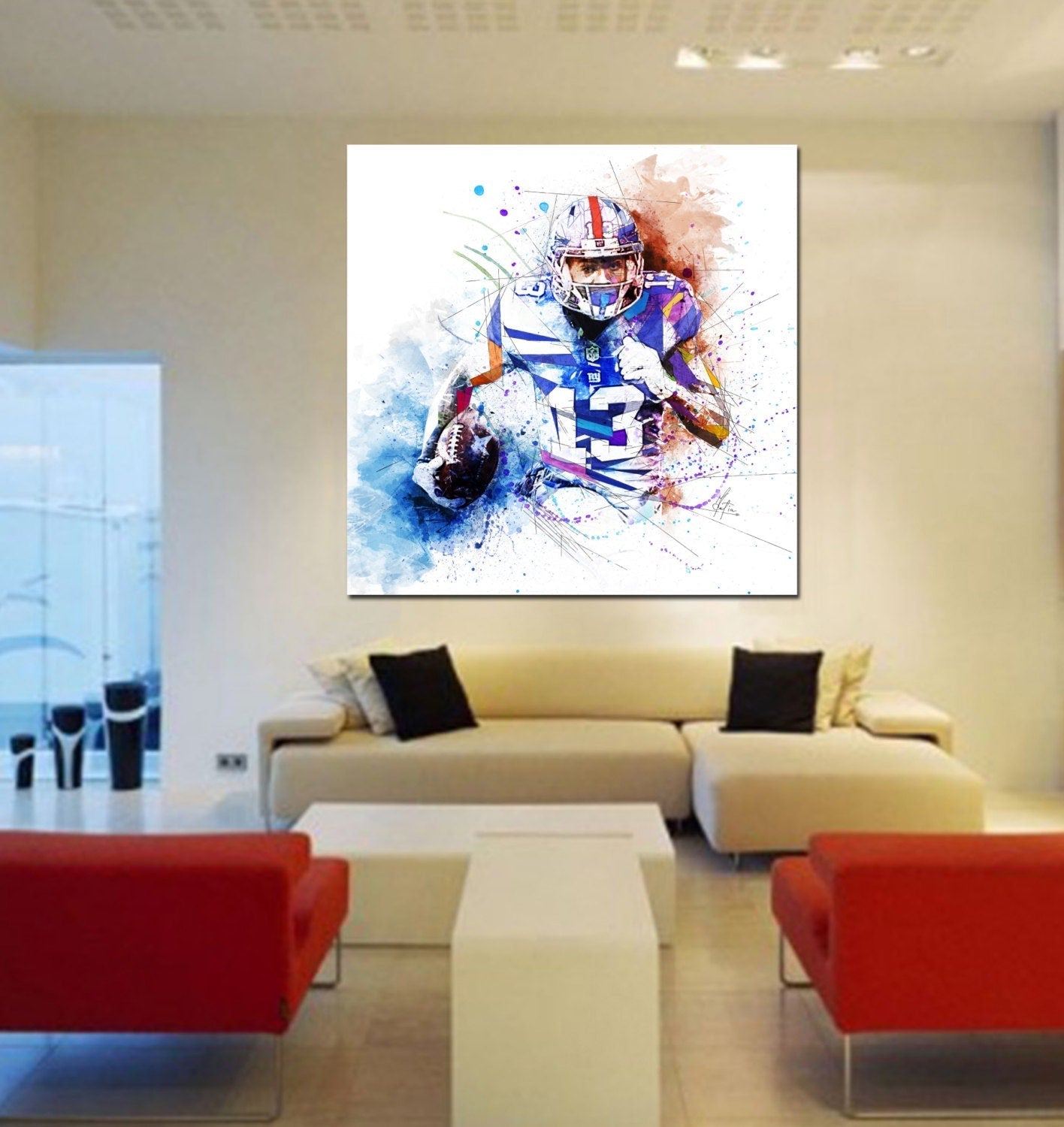 American Football Canvas Wall Art