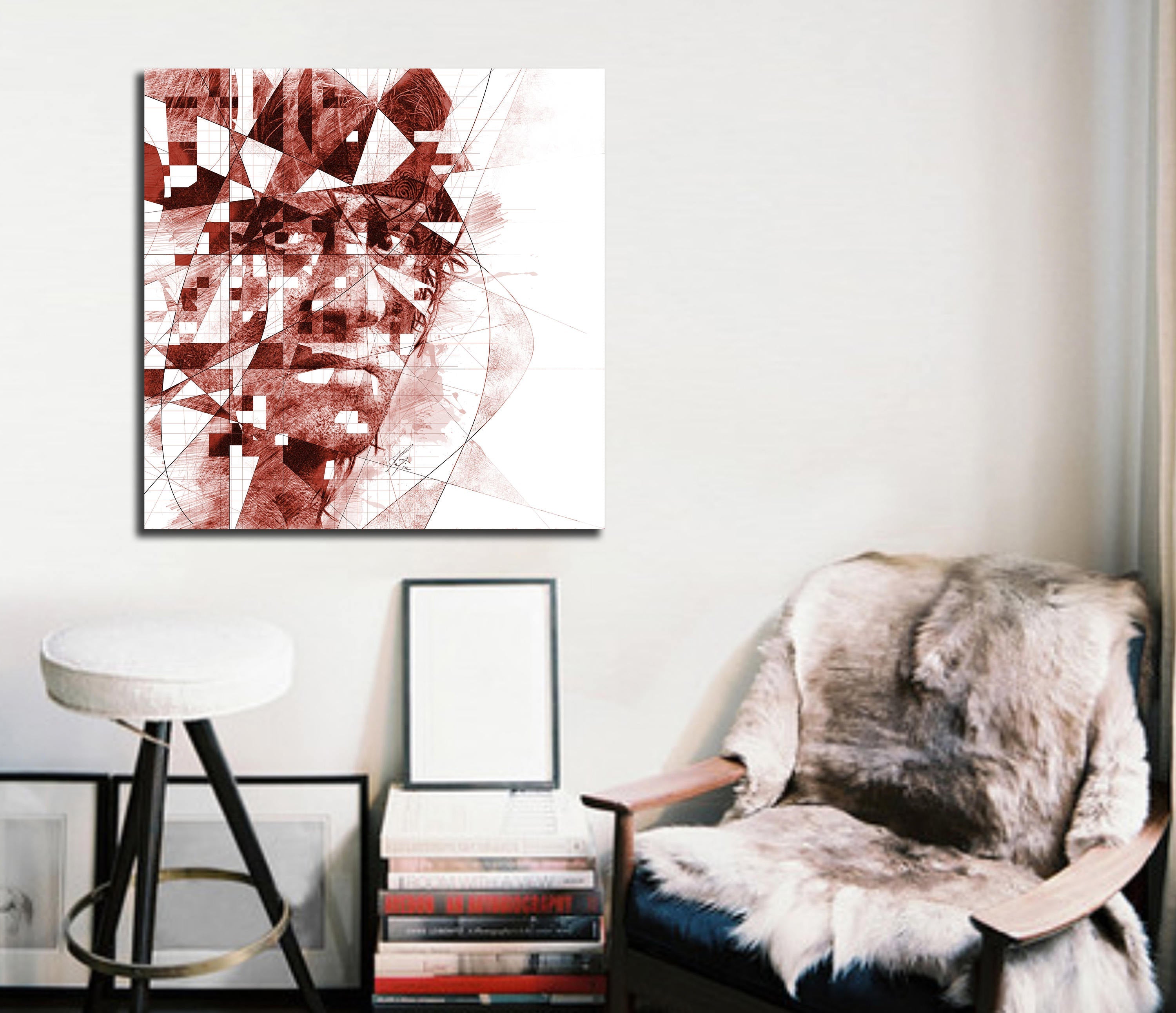 Sylvester Stallone canvas wall art