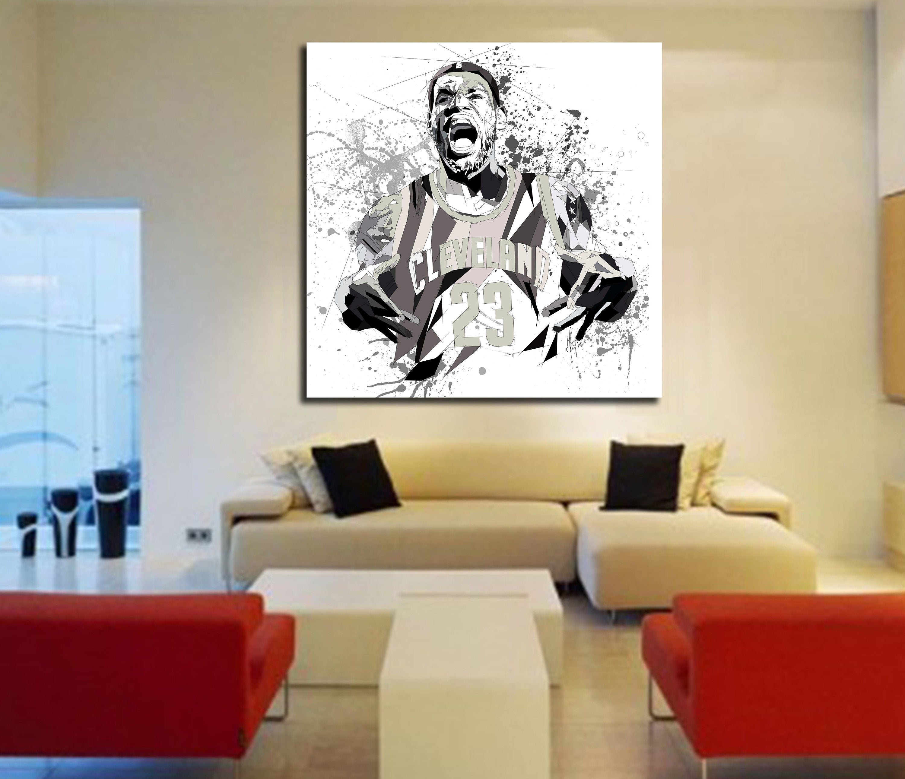Lebron James Canvas Wall Art