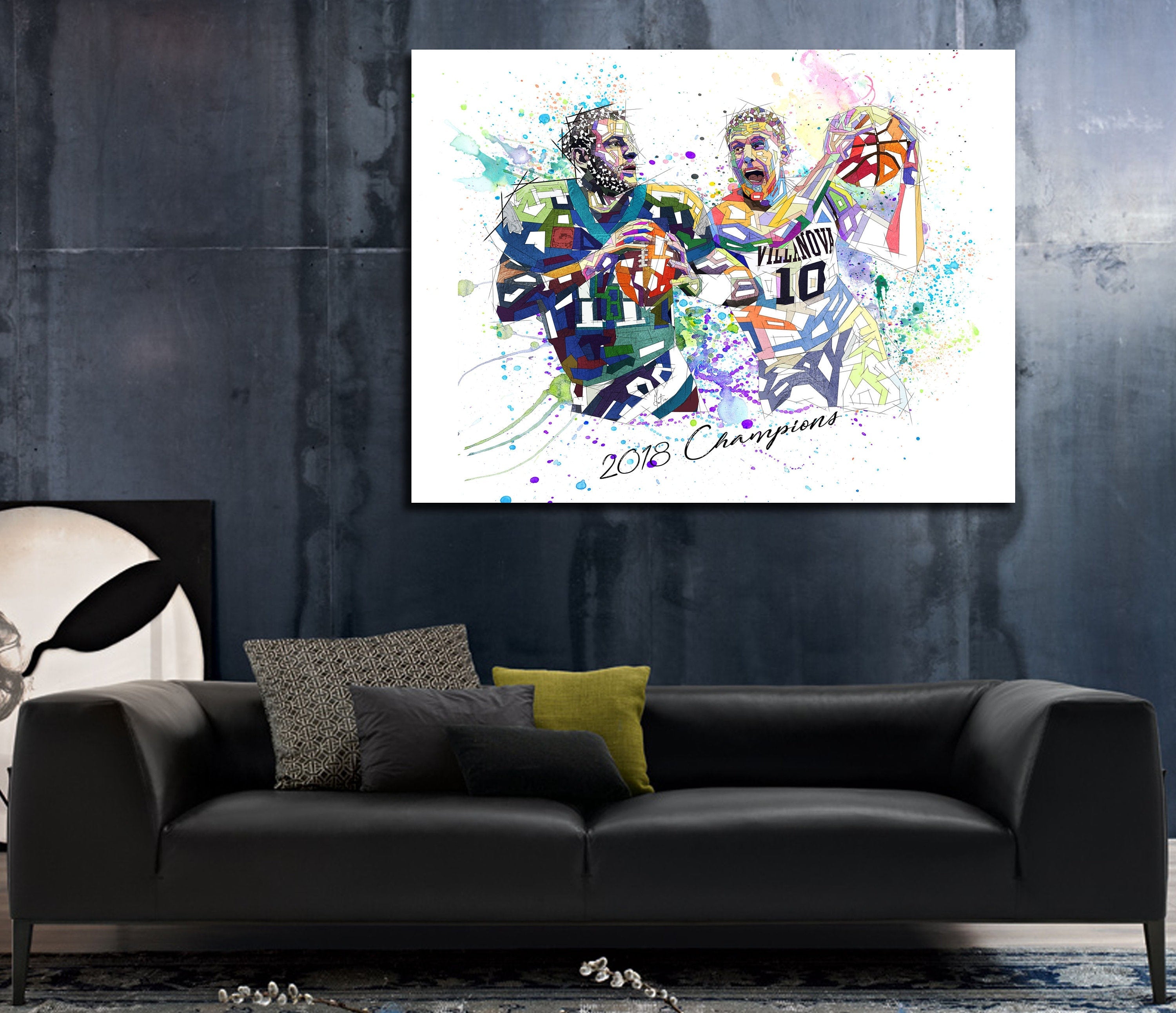 Carson Wentz vs. Donte DiVincenzo wall art print