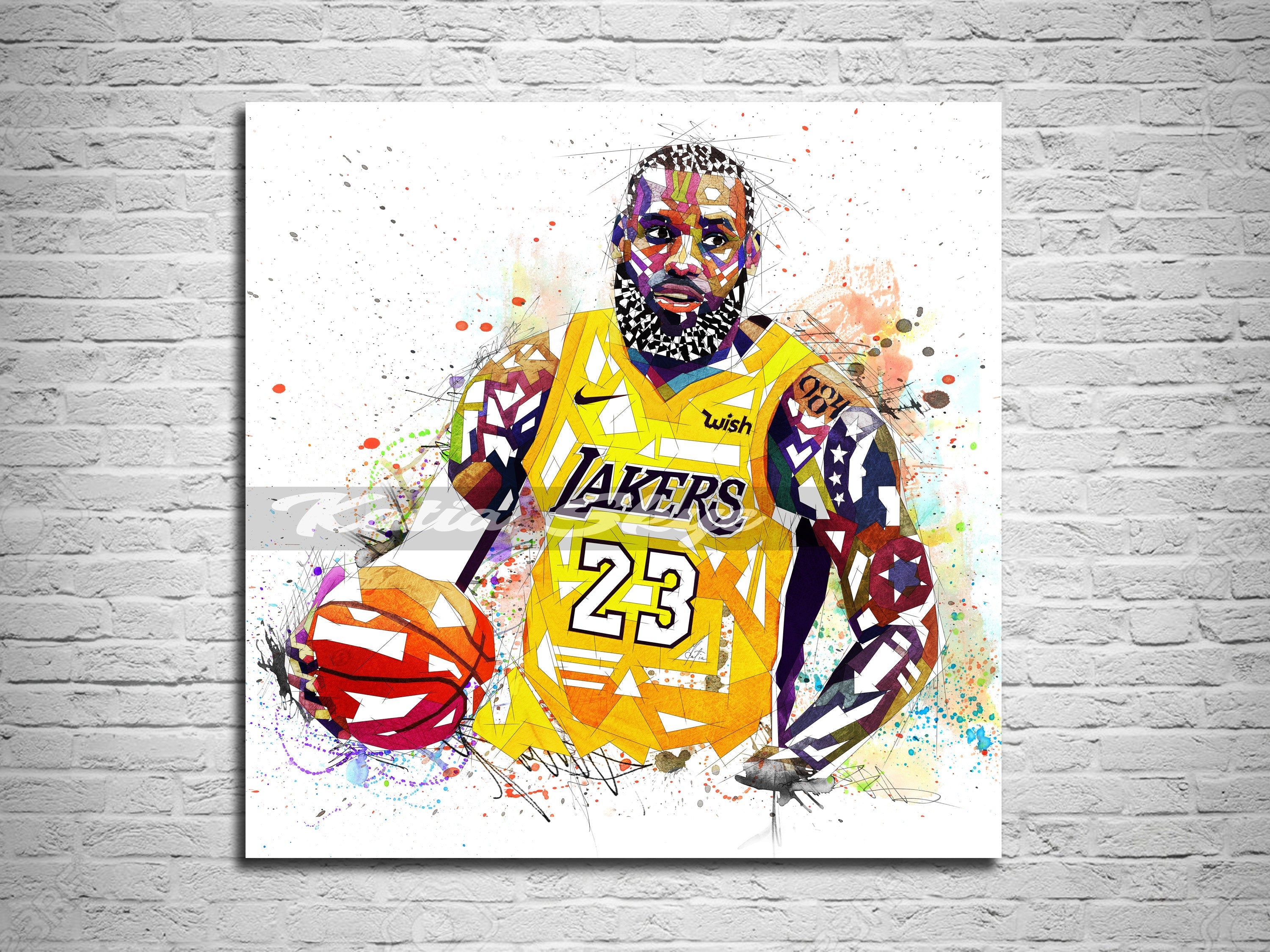Lebron James Poster 12x12" 20x20" MVP Basketball Art