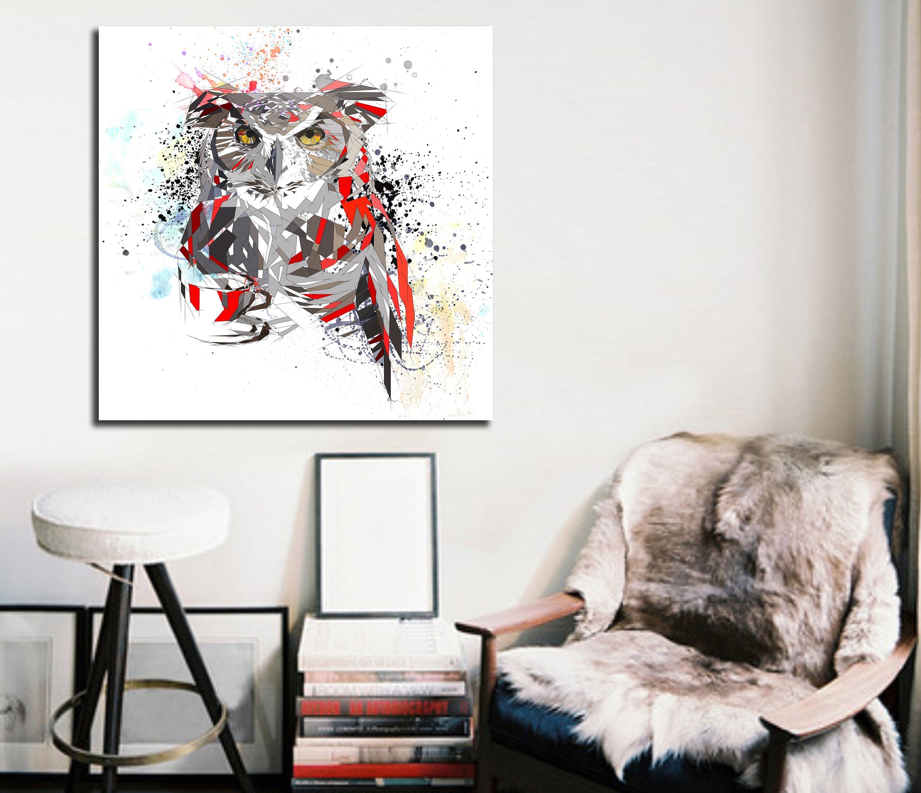 5" thick canvas stretched