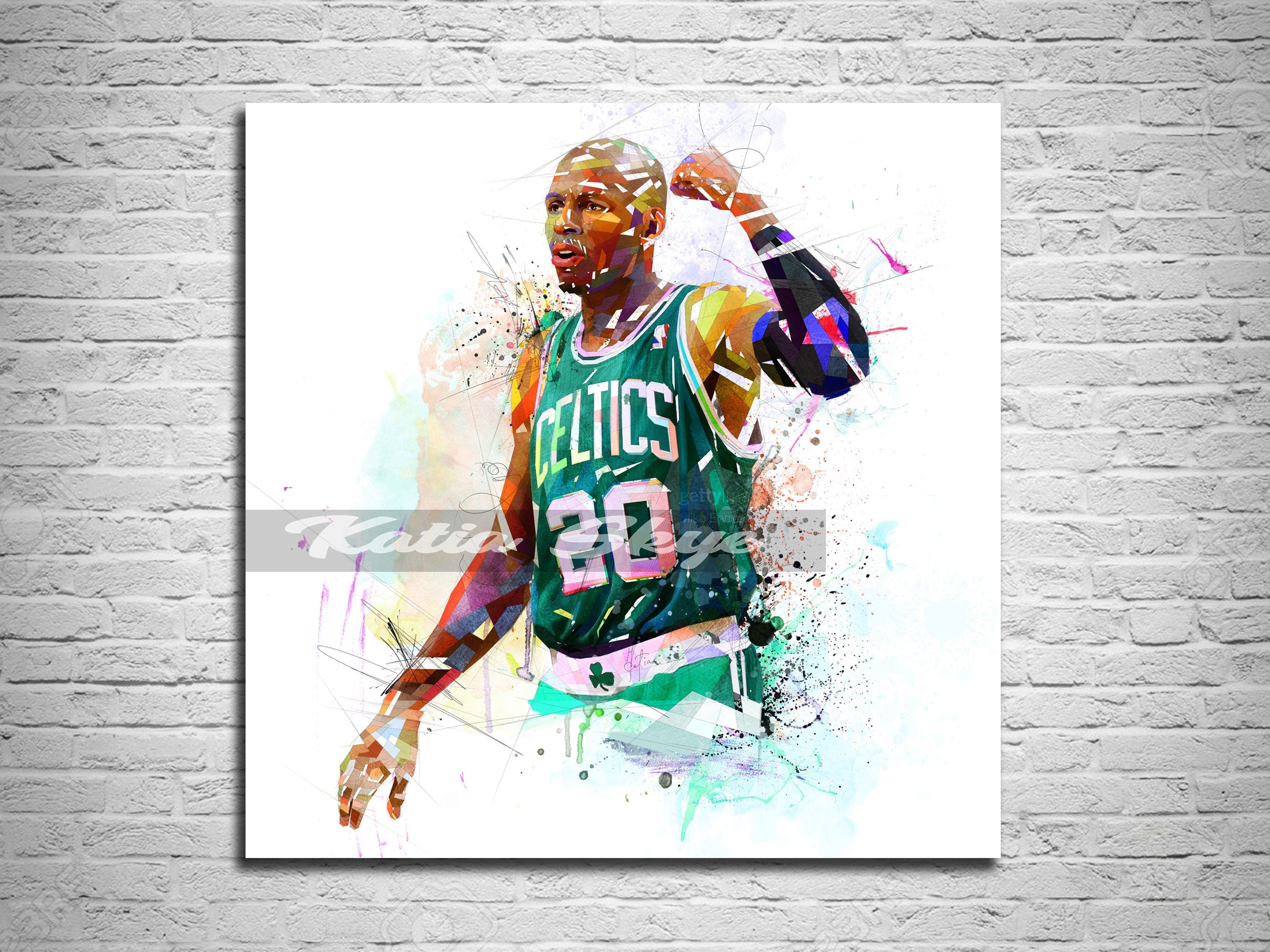 Graphic Tee Michael Jordan, Basketball T-Shirt, Contemporary Abstract –  KatiaSkye