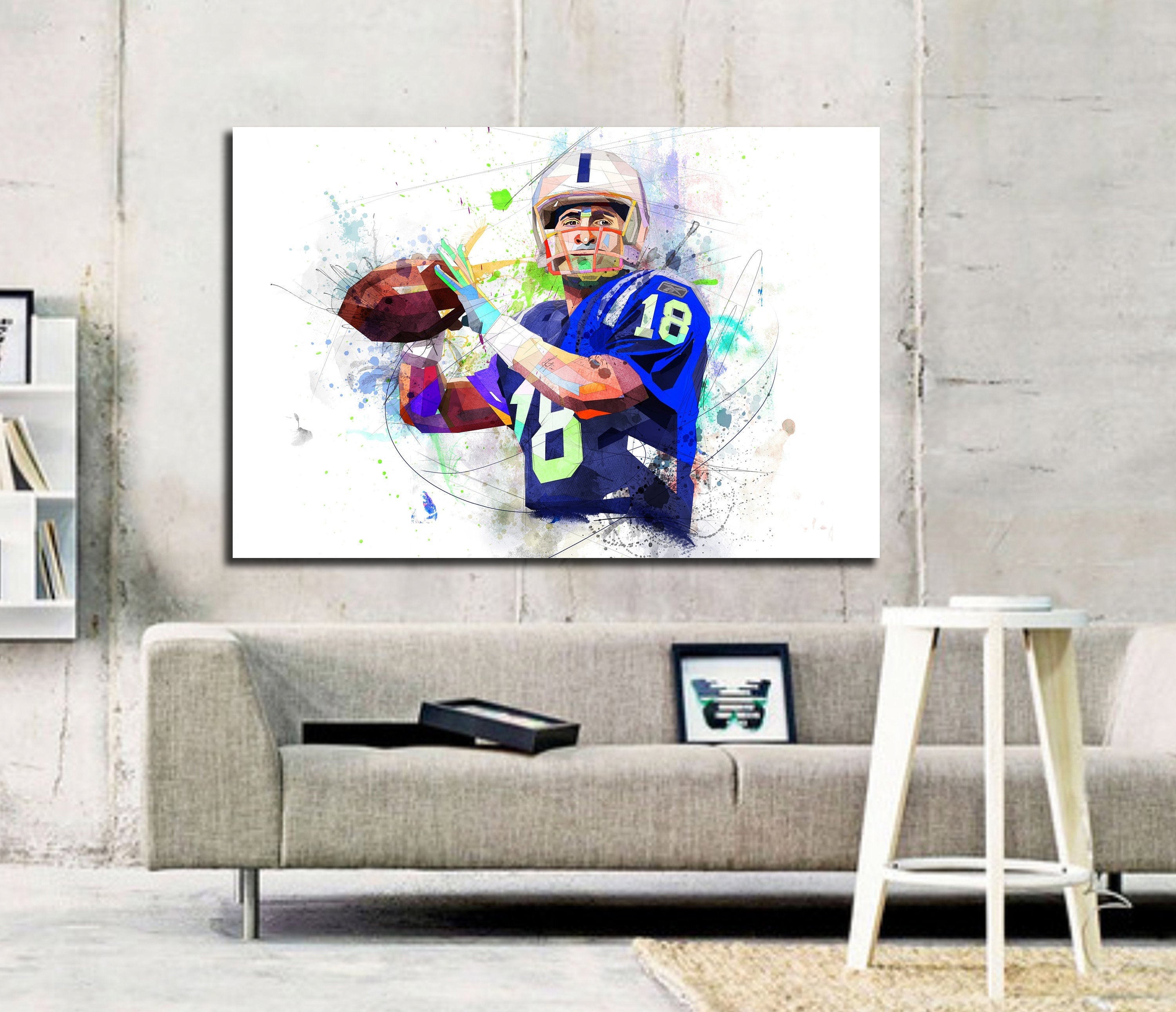 ♥ contemporary drawing canvas print