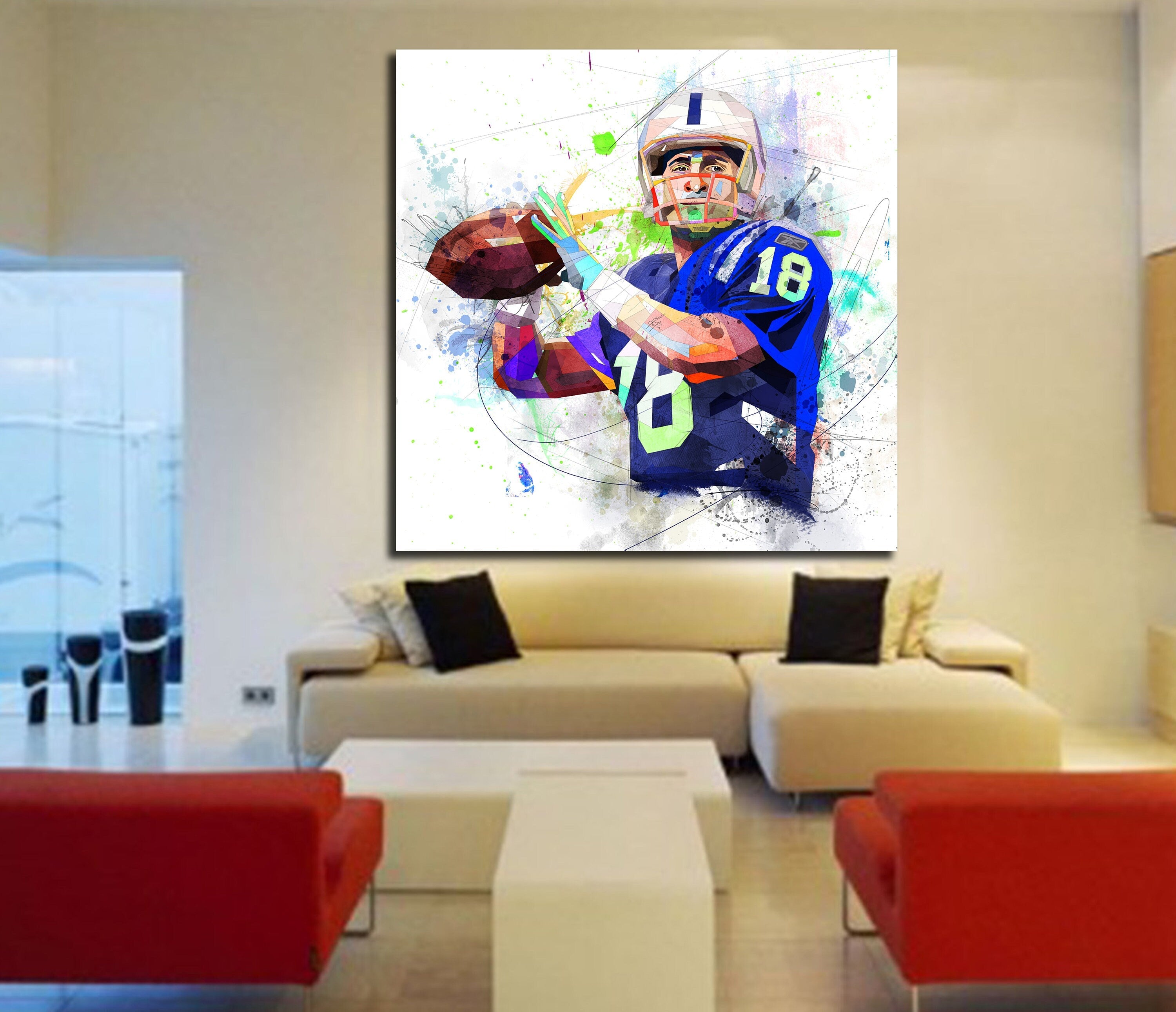 ♥ contemporary drawing canvas print