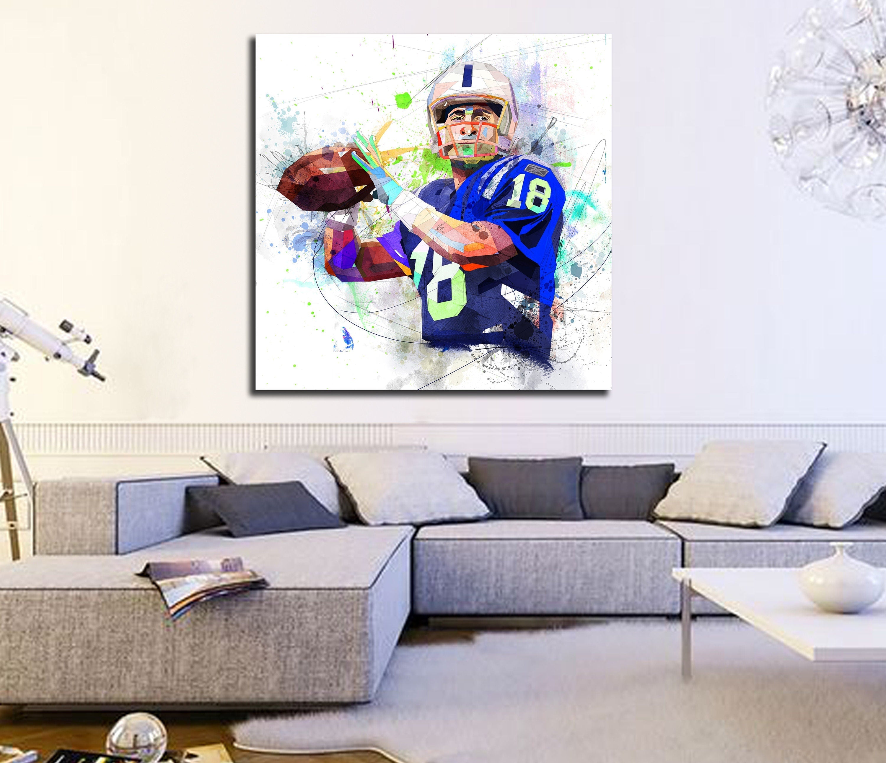 ♥ contemporary drawing canvas print