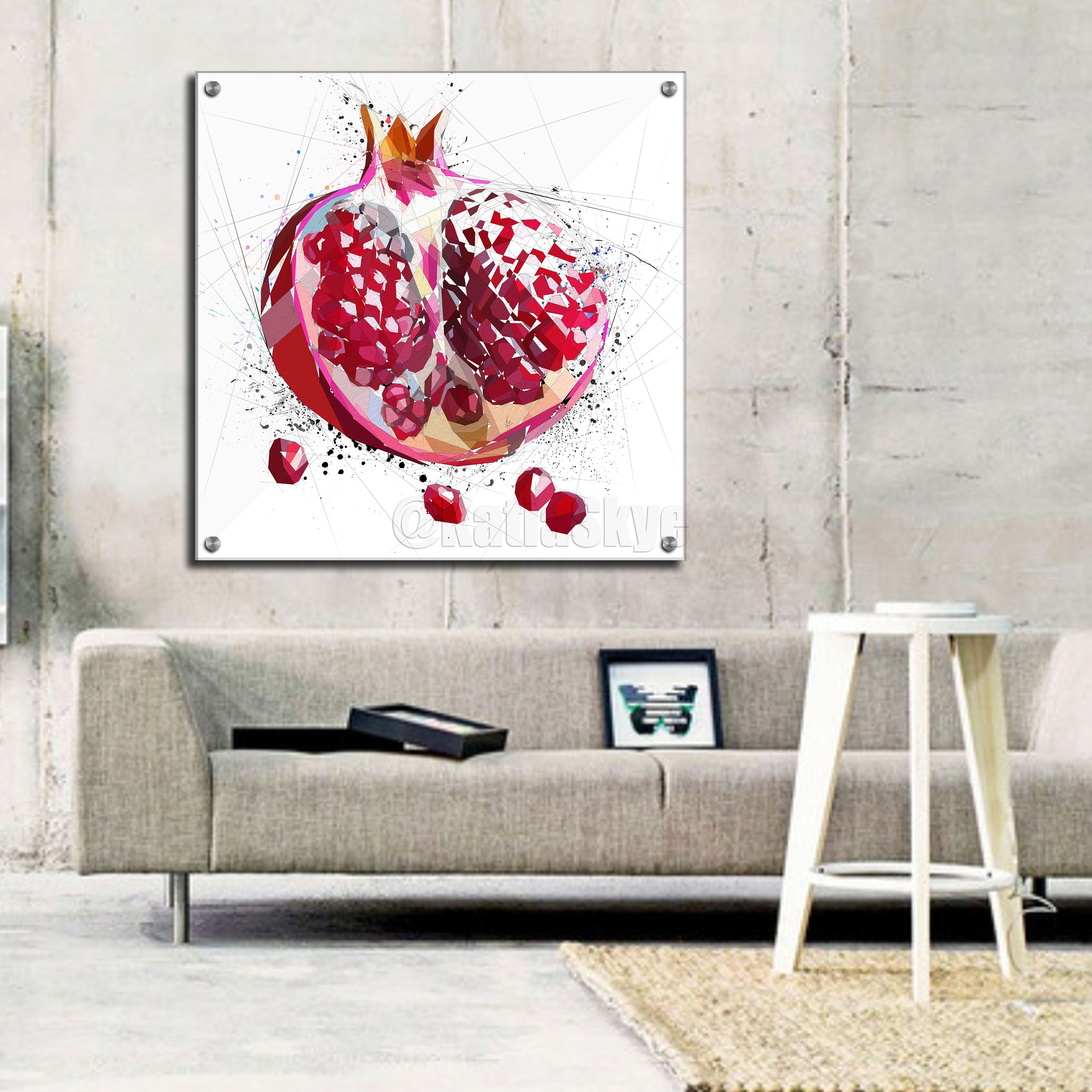Abstract Pomegranate Art