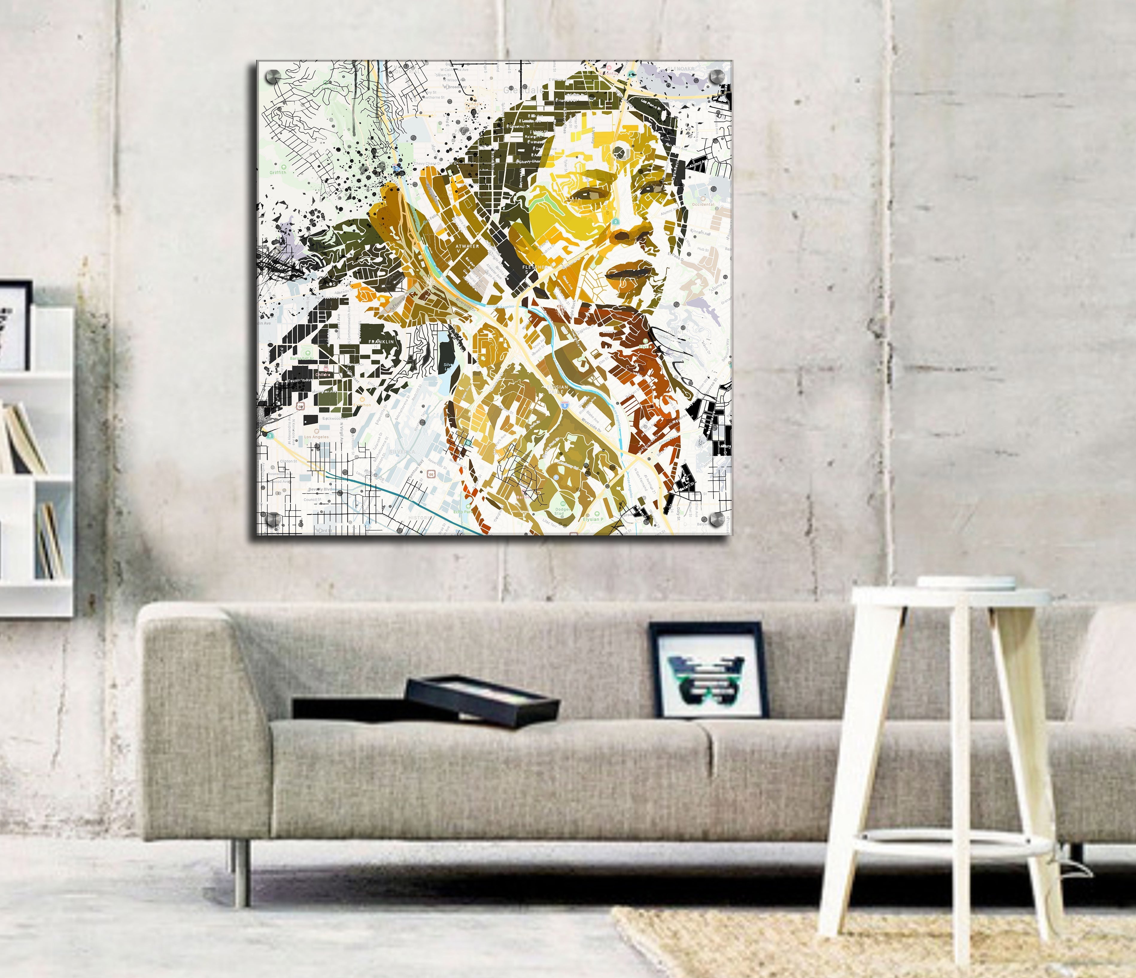 ABSTRACT MAP WALL ART INSPIRED BY EVERYTHING EVERYWHERE ALL AT ONCE // MAP-EV01