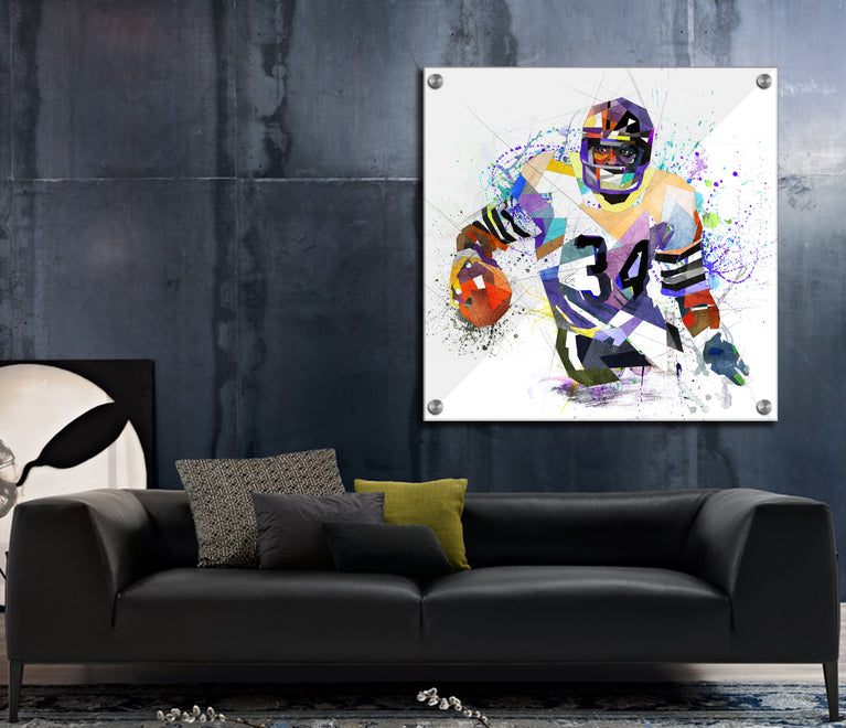Canvas Print Abstract Map Wall Art, Map of New York, Home Office Wall Art, Boys Teen Room Wall Decor MAP-LG01