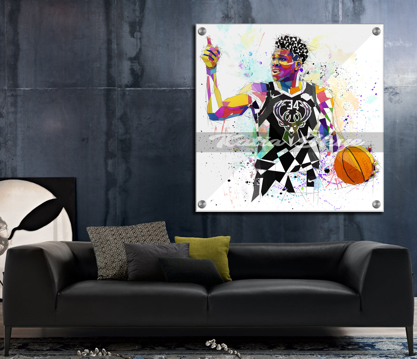 Basketball CANVAS PRINT Wall Art Inspired by Giannis Antetokounmpo Limited Edition // NBA-GA01