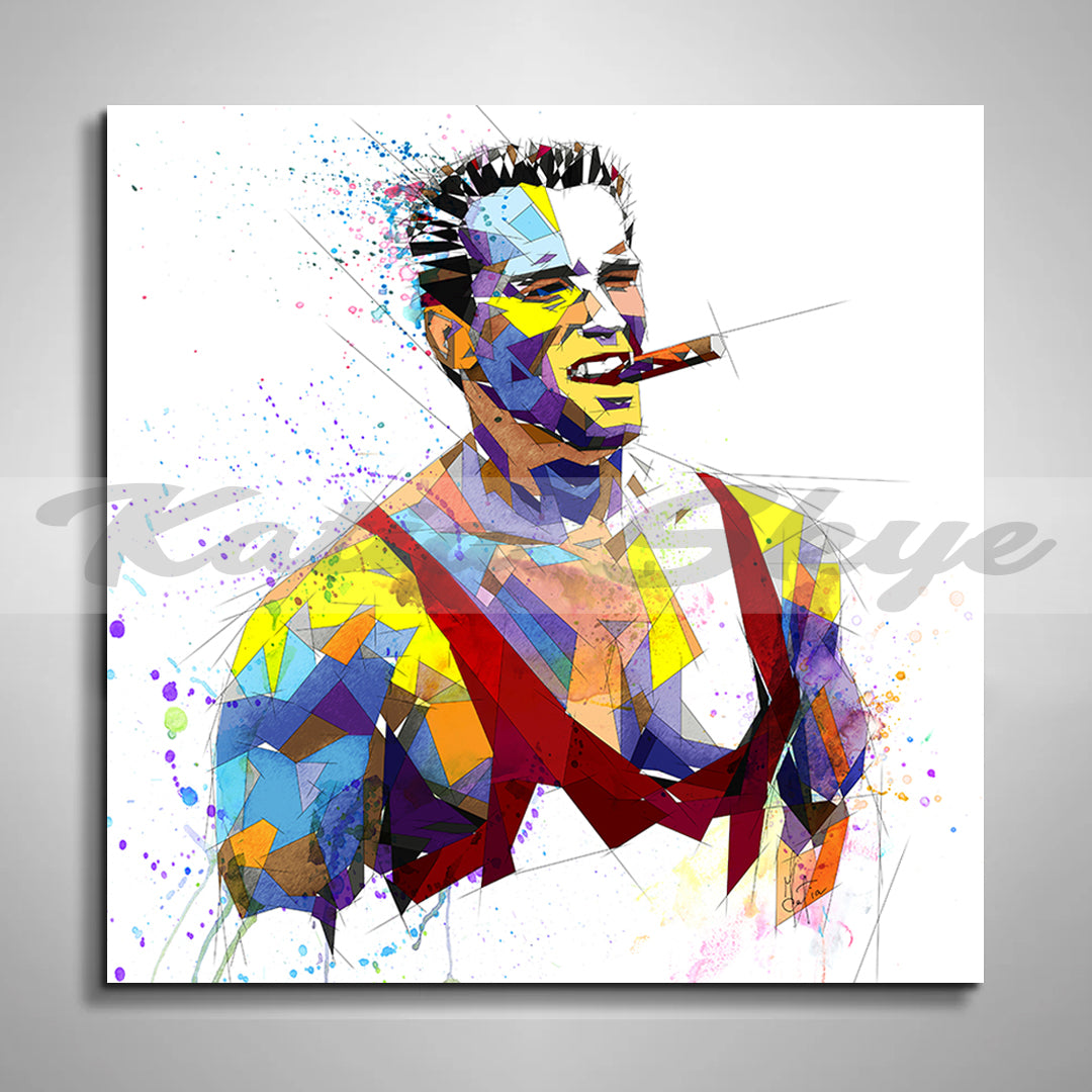 Canvas Print Arnold Schwarzenegger Bodybuilding Wall Art // MOV-AS01
