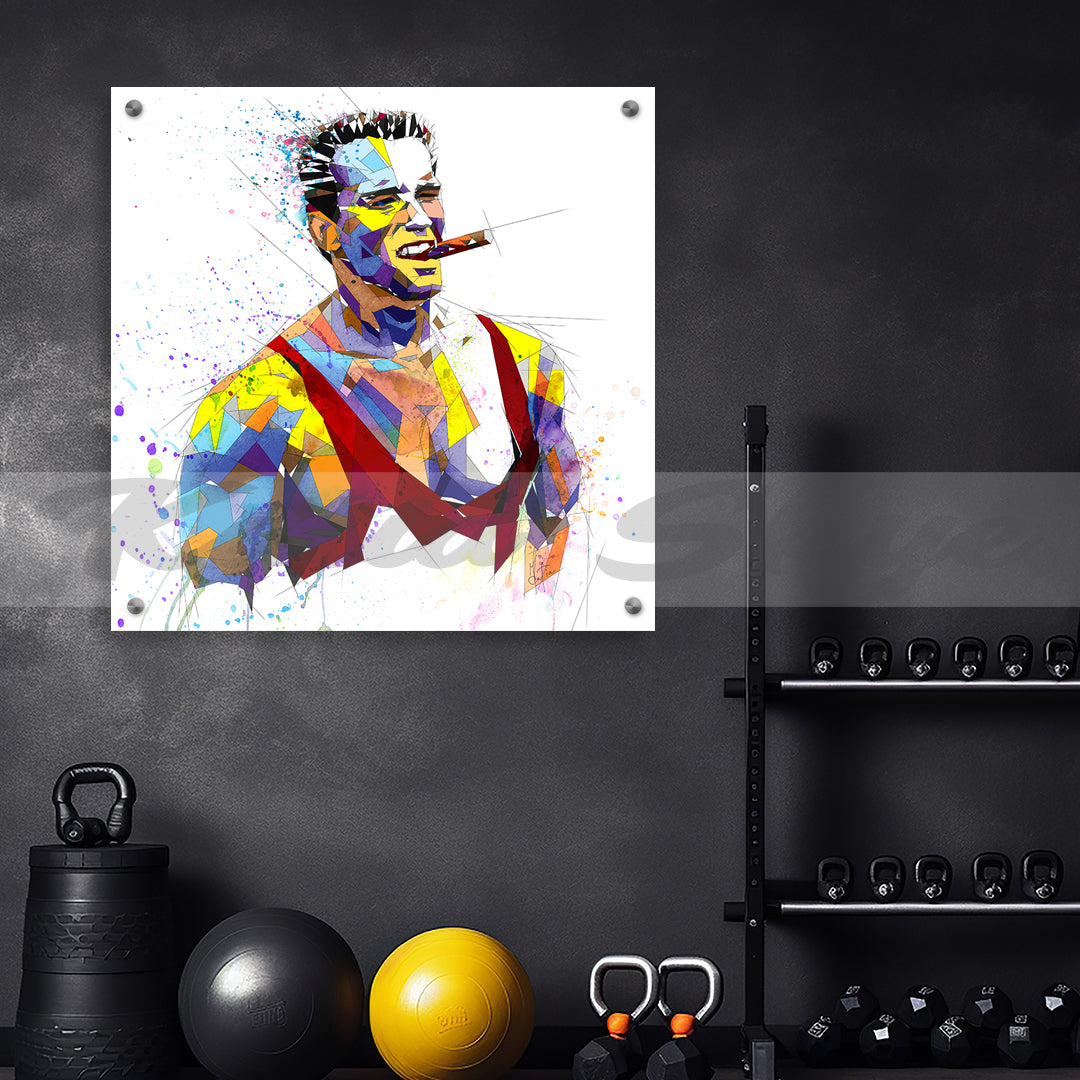 Canvas Print Arnold Schwarzenegger Bodybuilding Wall Art by Katiaskye