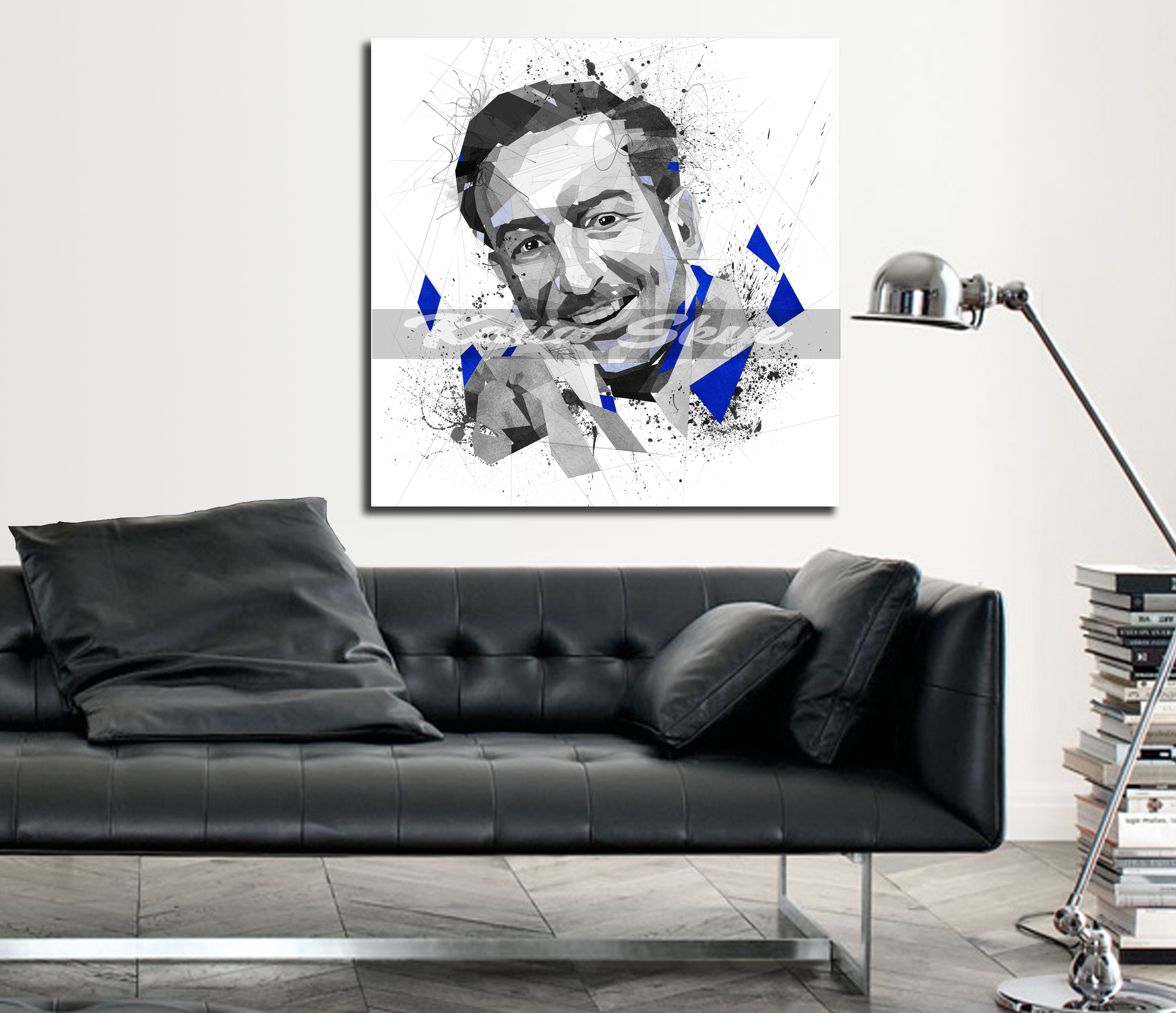 CANVAS PRINT Walt Disney Portrait Wall Art, Vibrant Contemporary Abstract Wall Art, Home Office, Man Cave Decor, Kids Room yt FAM-WD01