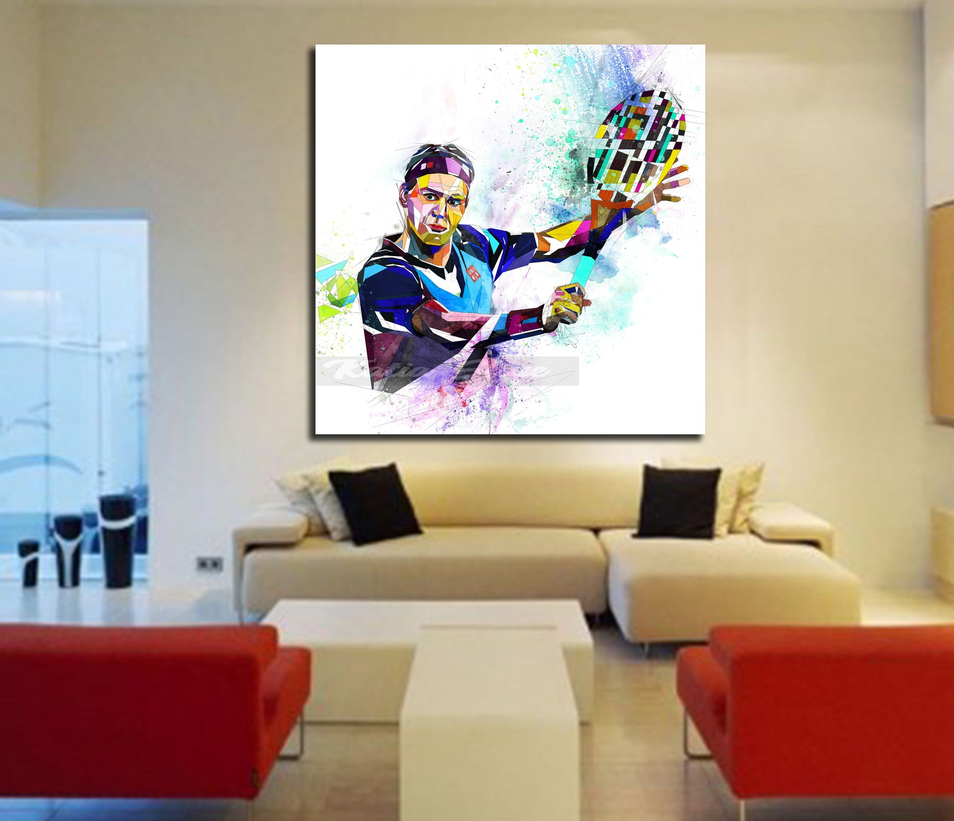 Roger Federer Canvas Wall Art