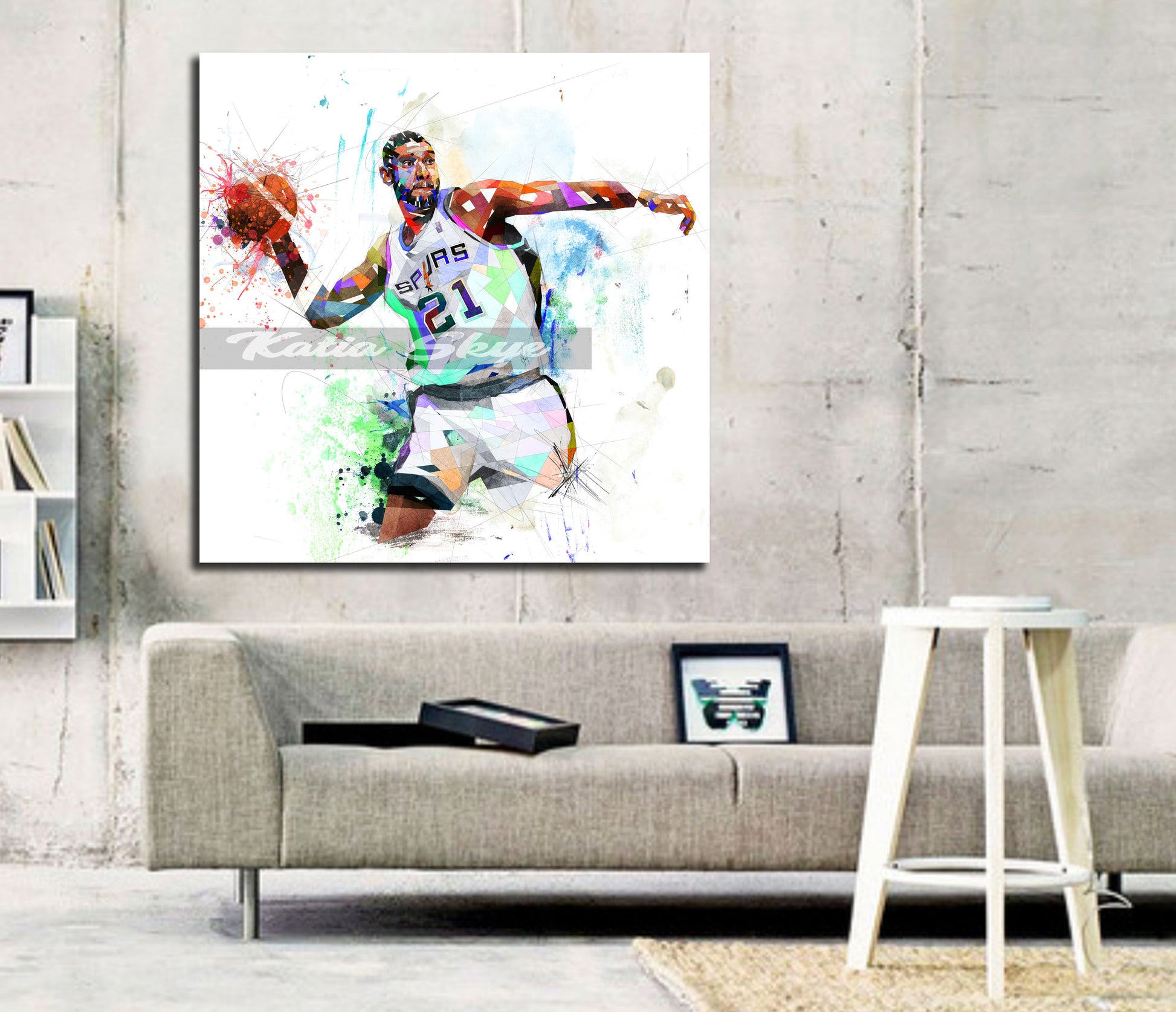 Basketball Canvas Print 