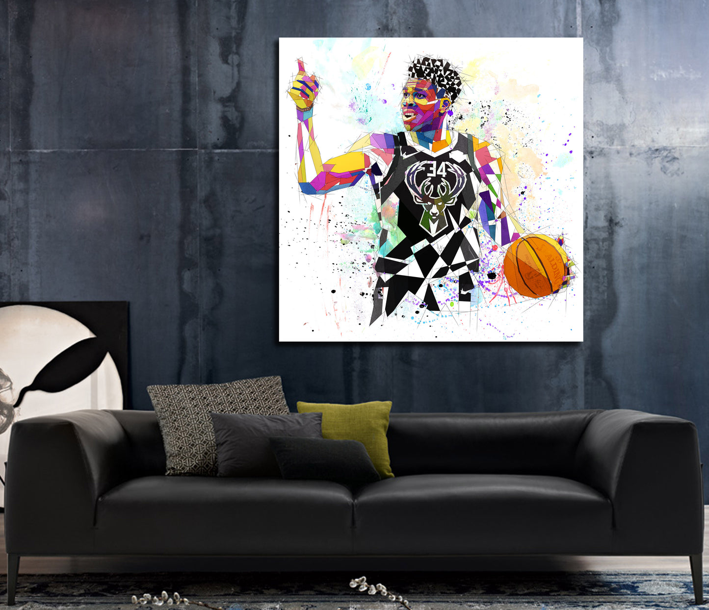Basketball CANVAS PRINT Wall Art Inspired by Giannis Antetokounmpo Limited Edition // NBA-GA01