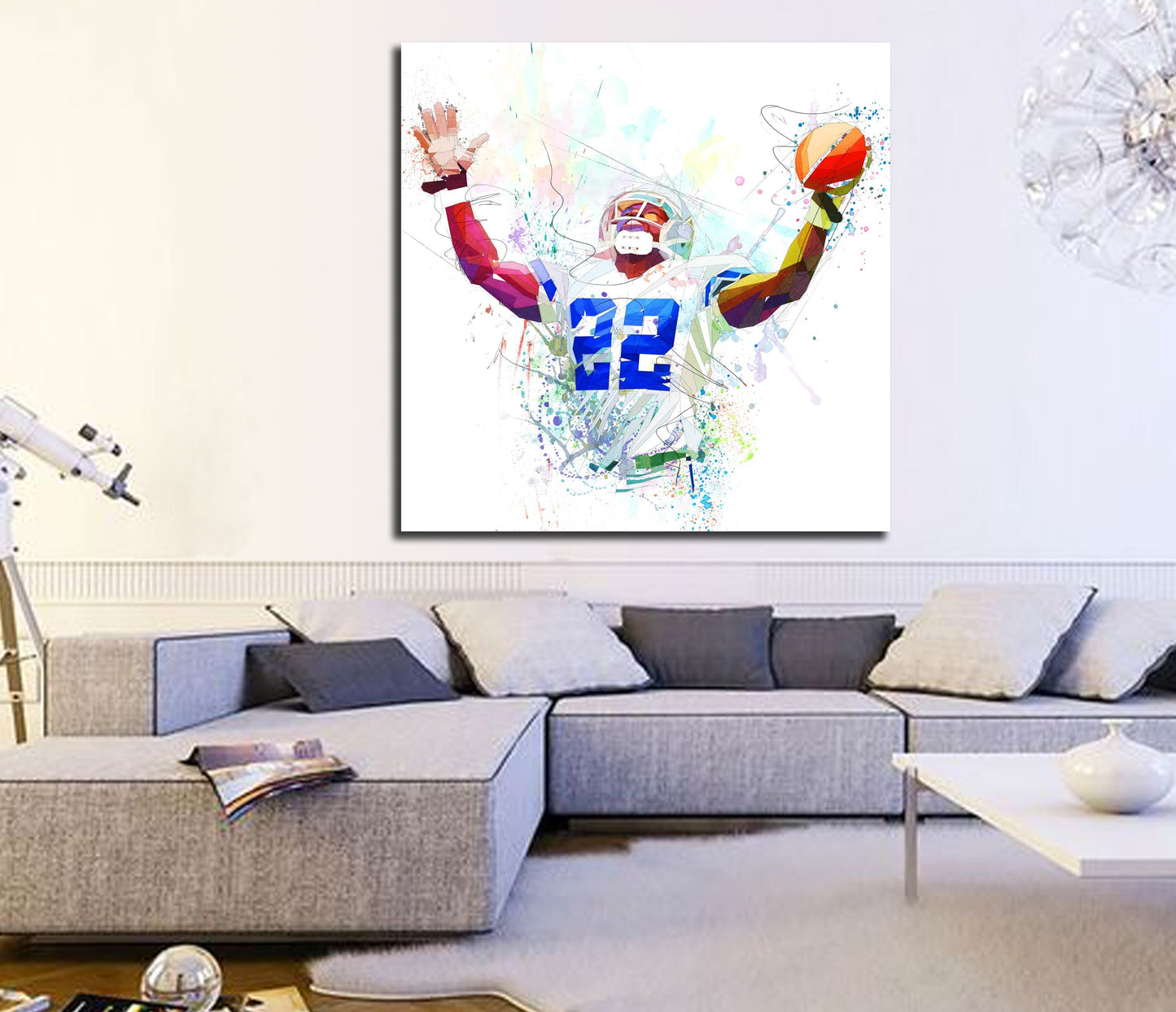 American Football Canvas Wall Art