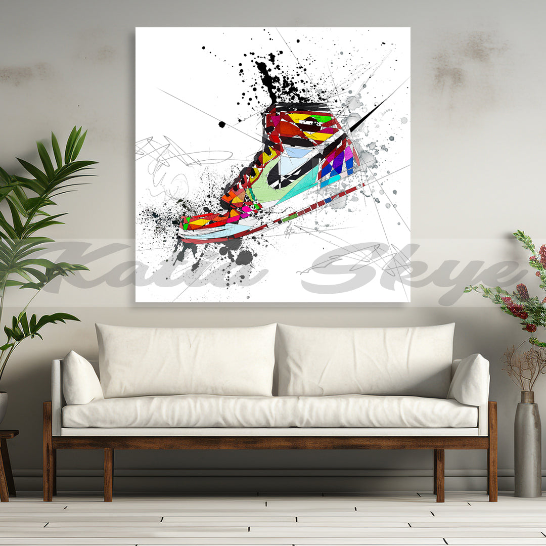Abstract Sneakers Art