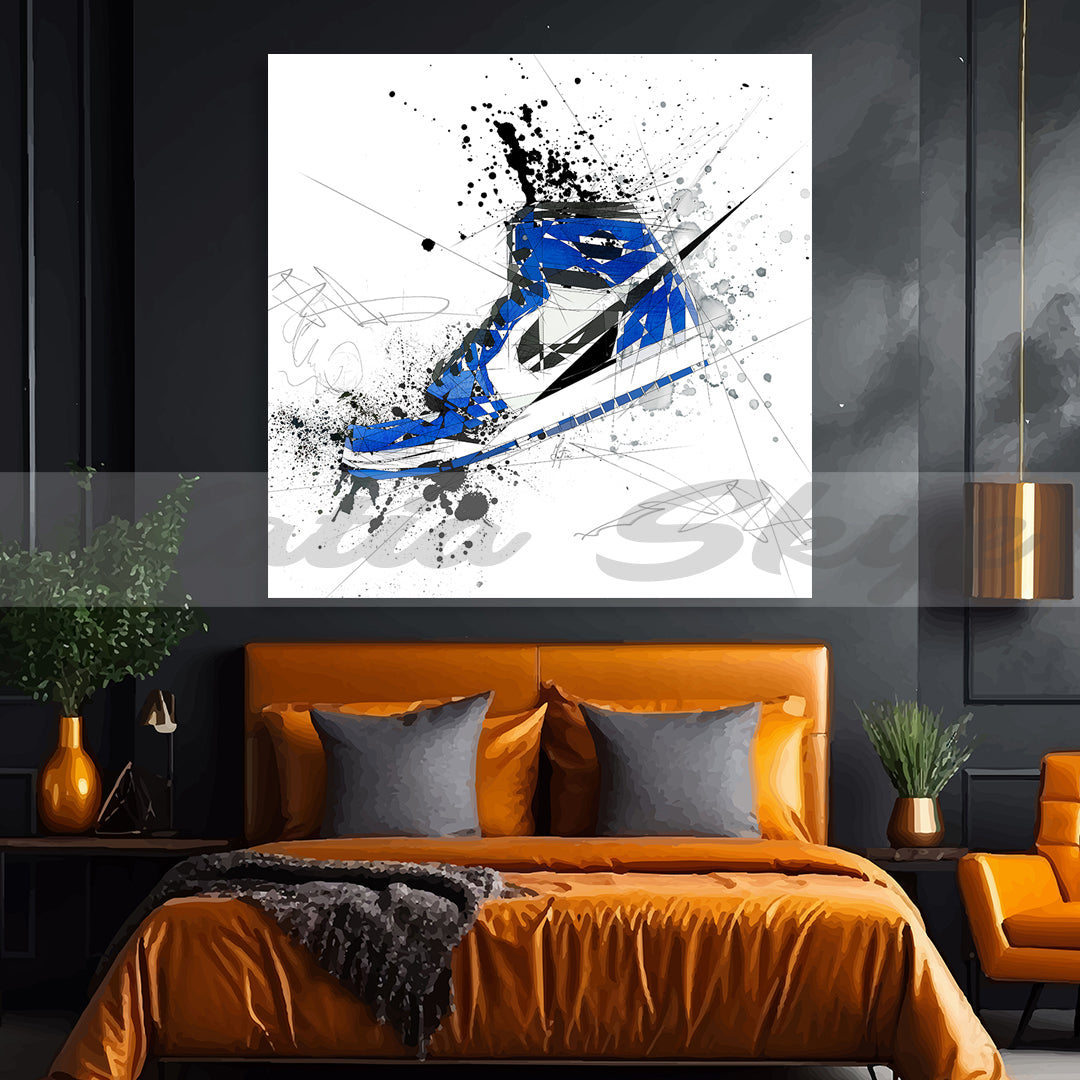 Basketball Shoes Canvas Wall Art