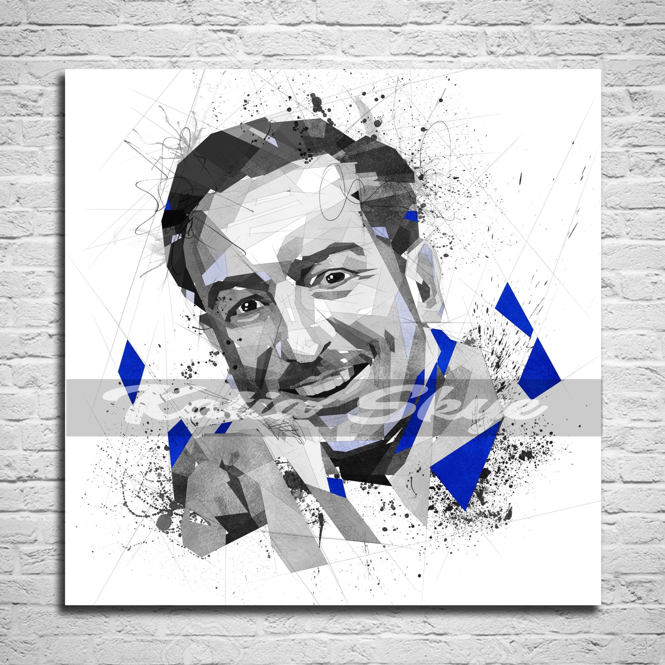 CANVAS PRINT Walt Disney Portrait Wall Art, Vibrant Contemporary Abstract Wall Art, Home Office, Man Cave Decor, Kids Room yt FAM-WD01