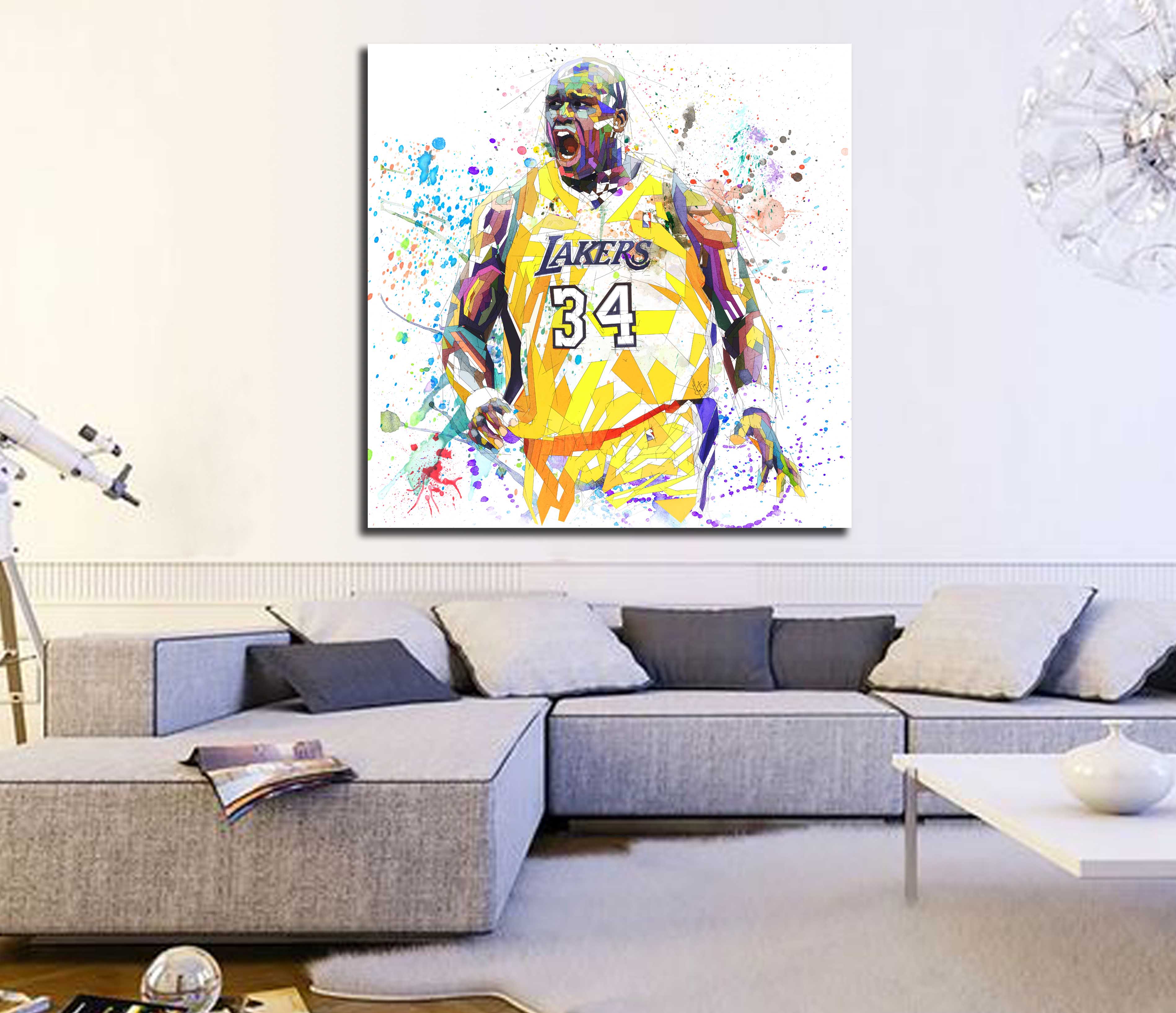 Shaquille O'Neal canvas print 