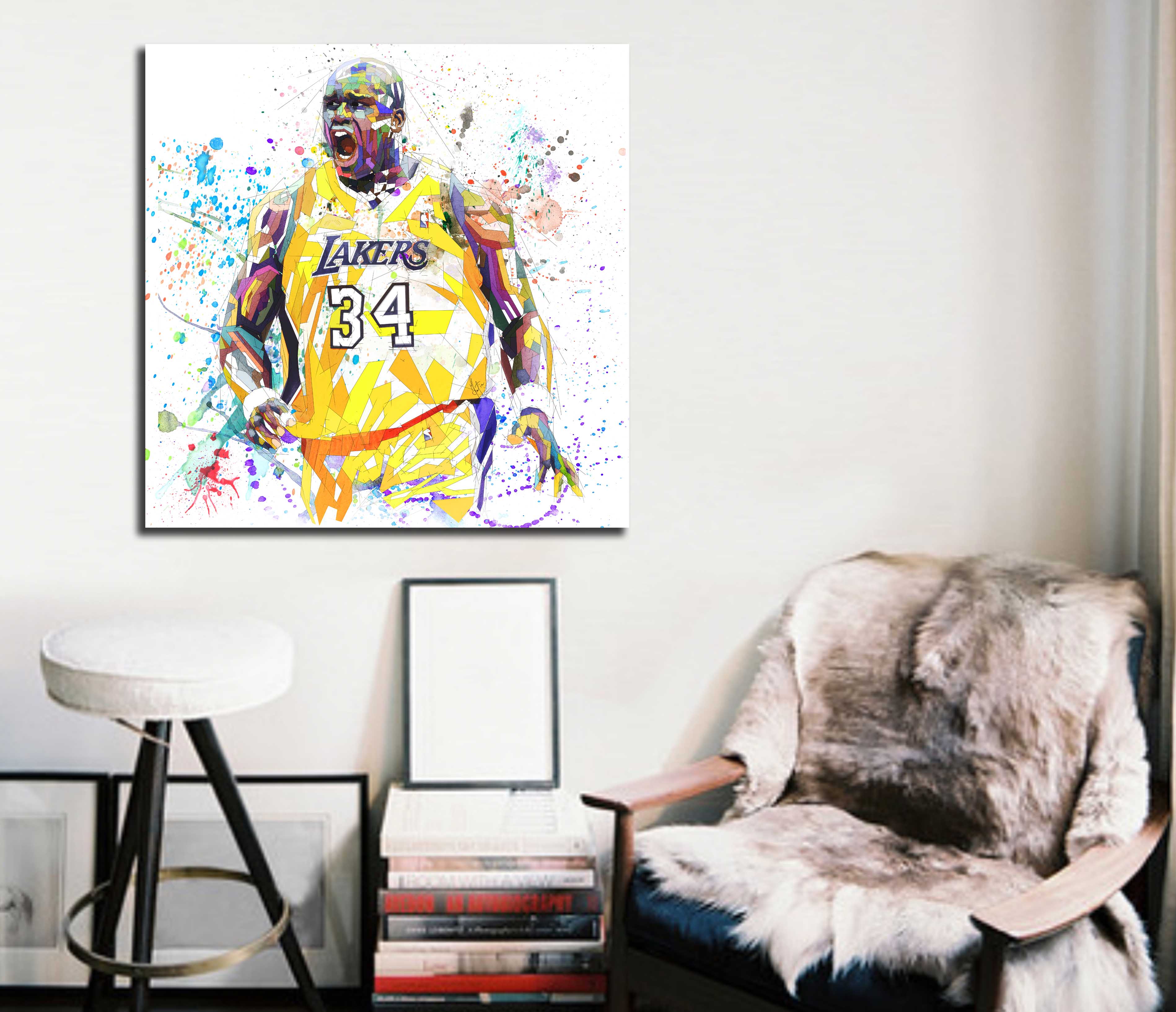 Shaquille O'Neal wall decor