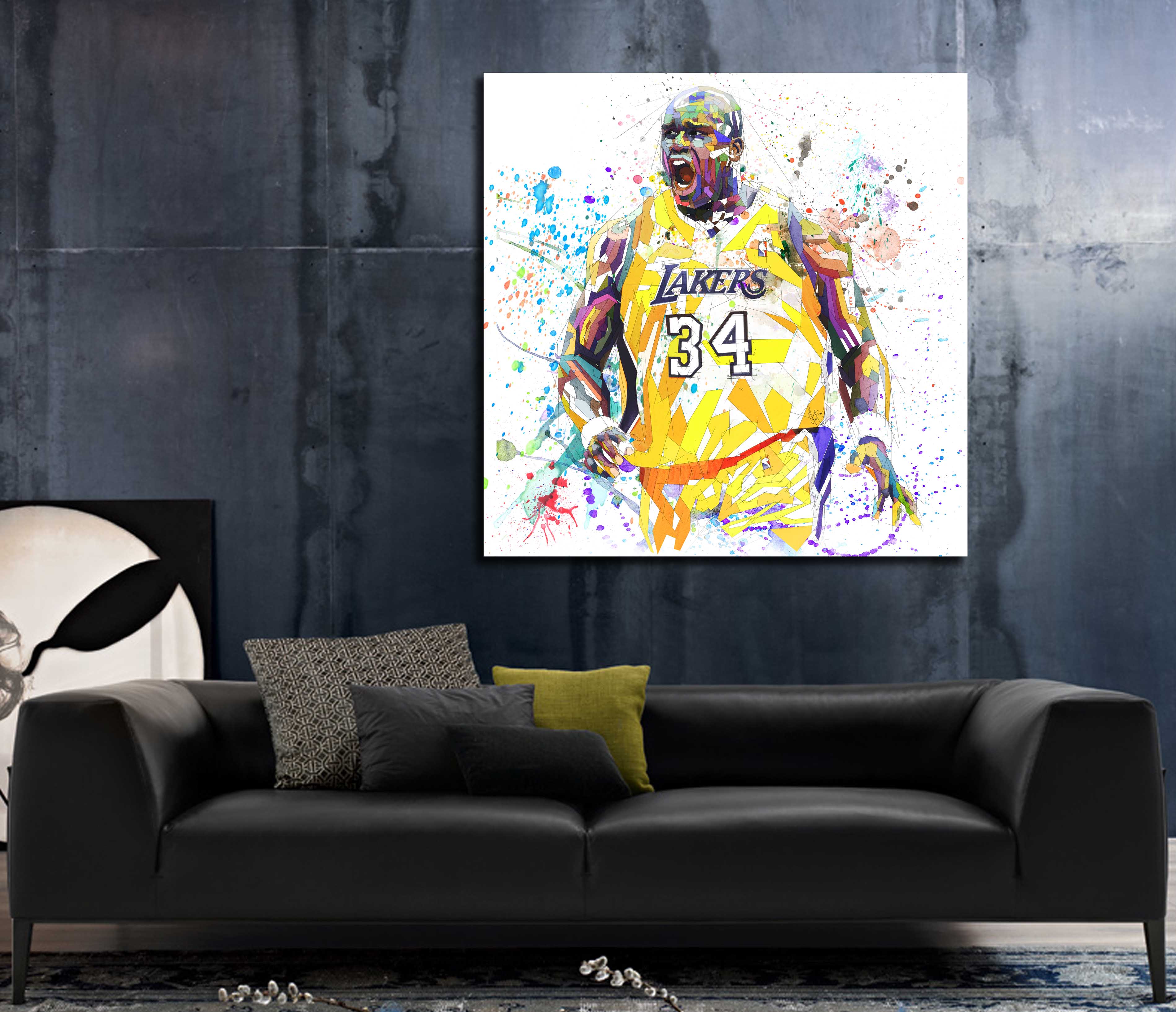 Shaquille O'Neal room decor