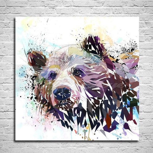 bear canvas art