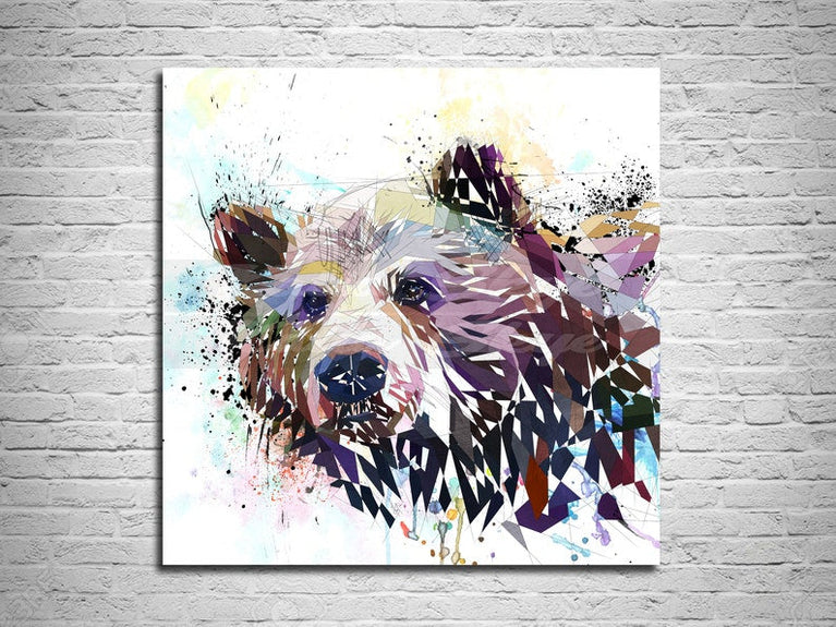 bear canvas art