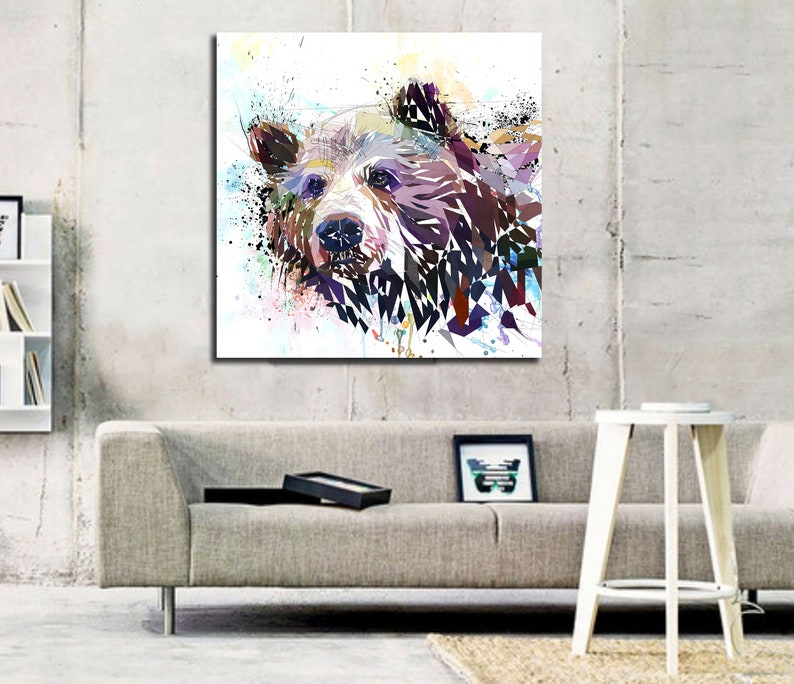 buy bear canvas art online