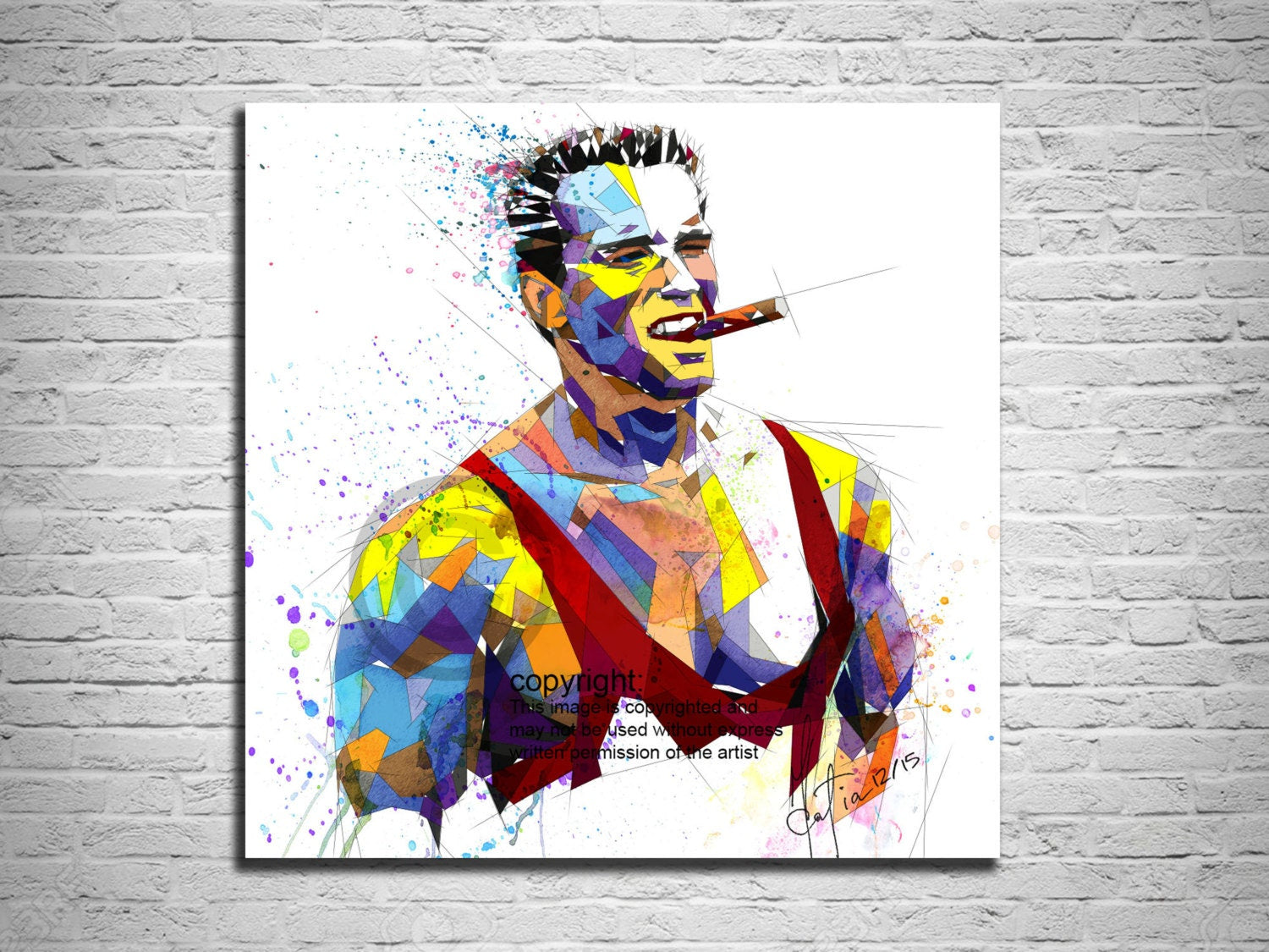 Arnold Schwarzenegger wall art 