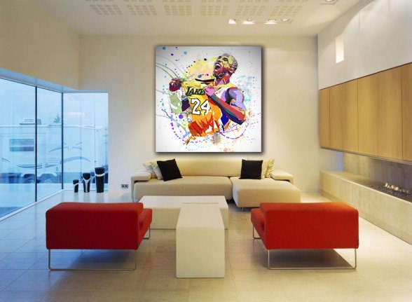 Kobe Bryant bedroom wall art