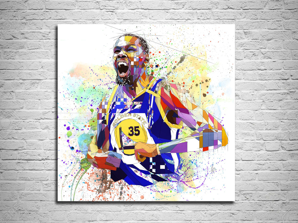 Limited Edition CANVAS WAL ART Kevin Durant Basketball Art, Sports Fan Basketball Gift, Boys Teen Room Decor, Man Cave Wall Art NBA-KD01