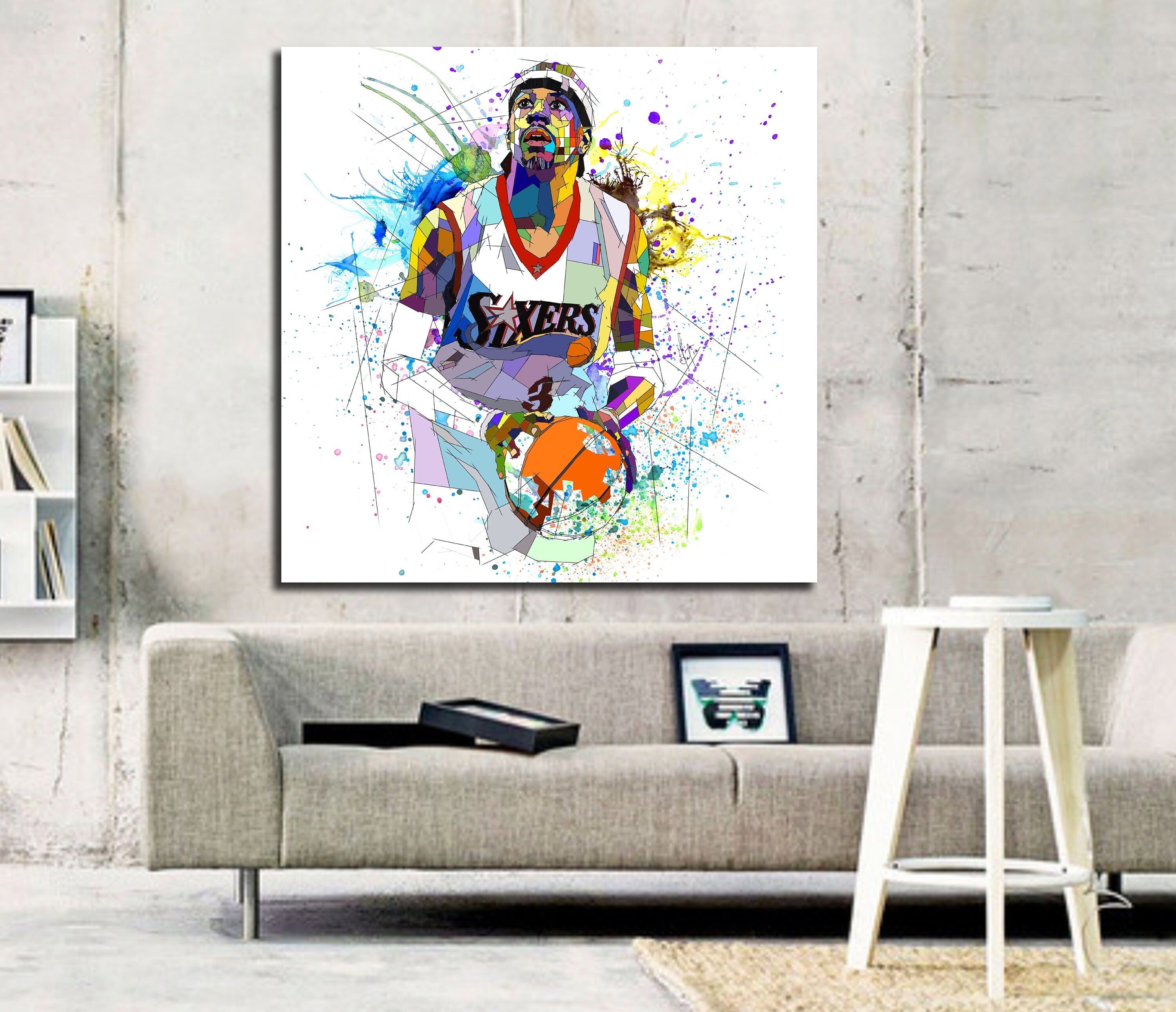 Allen Iverson Canvas Wall Art