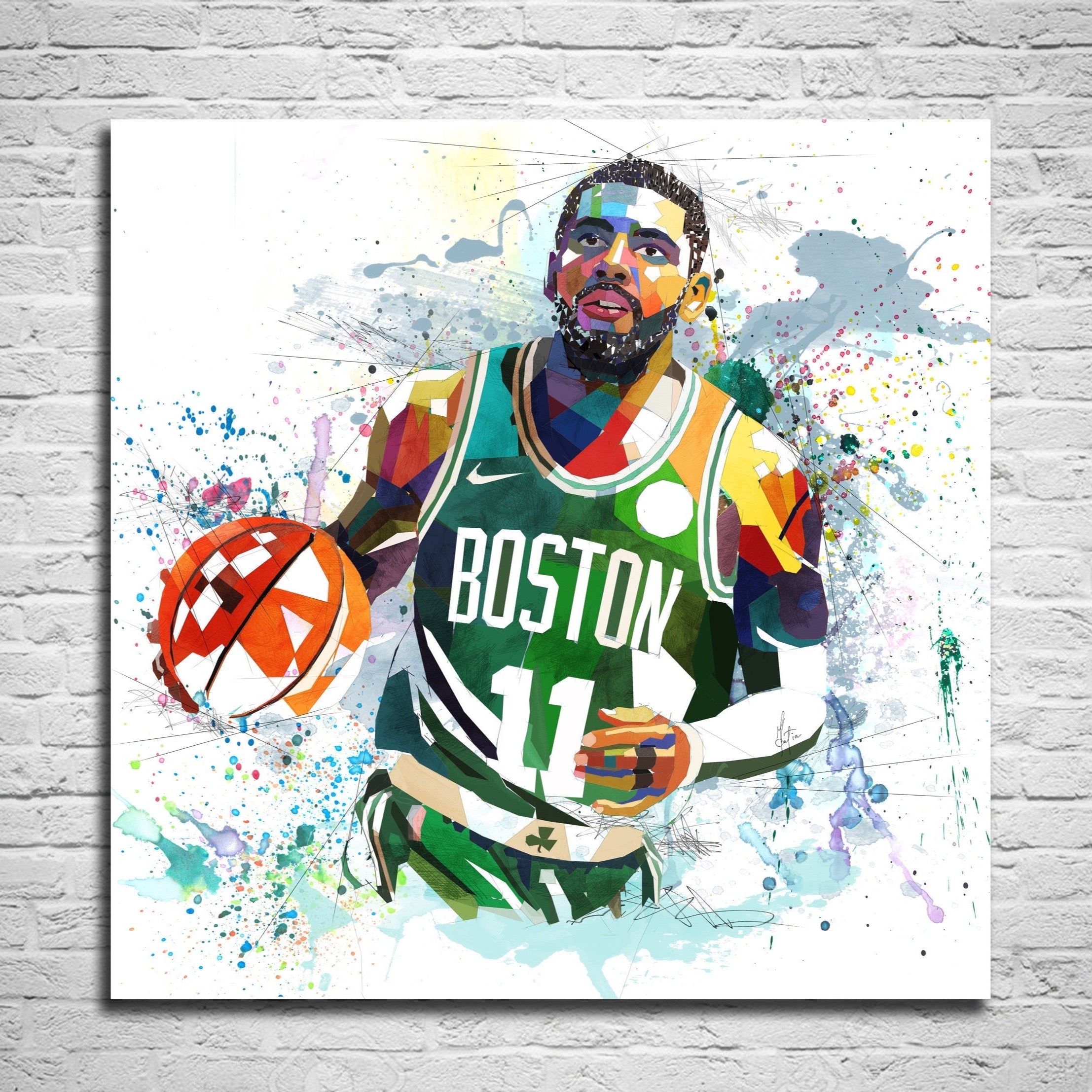 buy canvas print kyrie irving poster basketball wall art- katiaskye