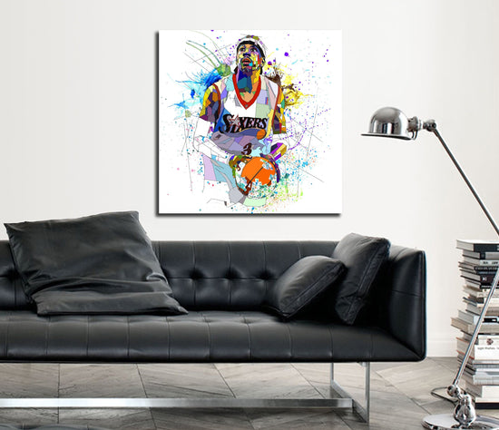 Allen Iverson canvas Wall Art