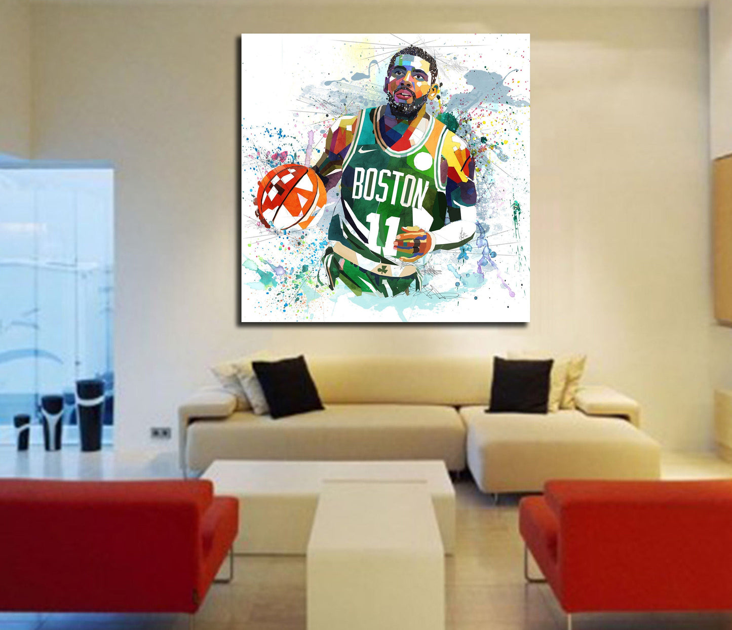 Kyrie Irving basketball wall art