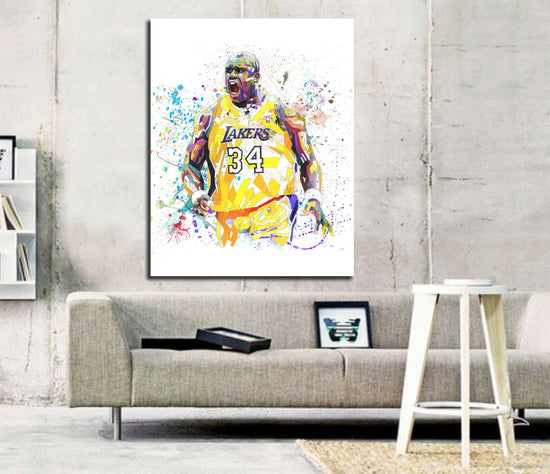 Shaquille O'neal canvas wall art